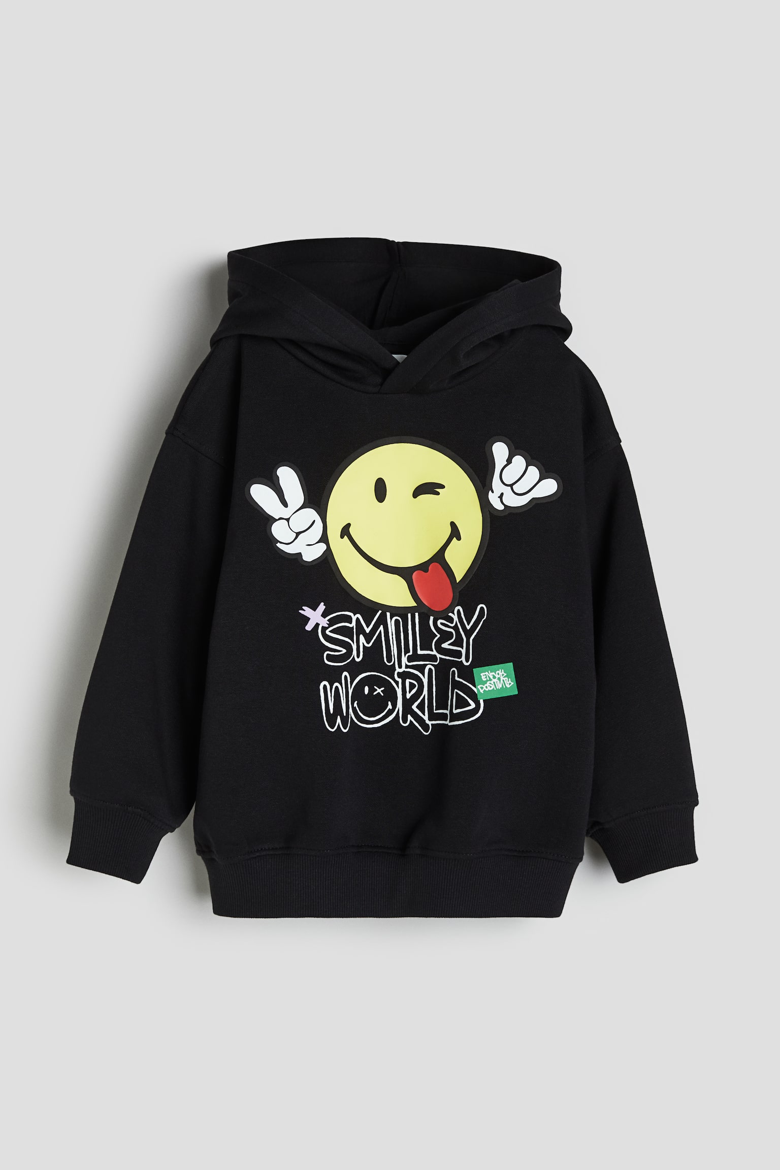 Hoodie mit Print - Schwarz/SmileyWorld®/Hellgraumeliert/Paw Patrol/Schwarz/Transformers/Beige/Rosaroter Panther/Hellblau/Spiderman/Weiß/Pokémon/Rot/Super Mario/Schwarz/Jurassic World/Knallblau/Among Us/Knallgrün/Minecraft/Knallgrün/LEGO NINJAGO/Rot/Formula 1/Dunkelgrau/Avengers - 1