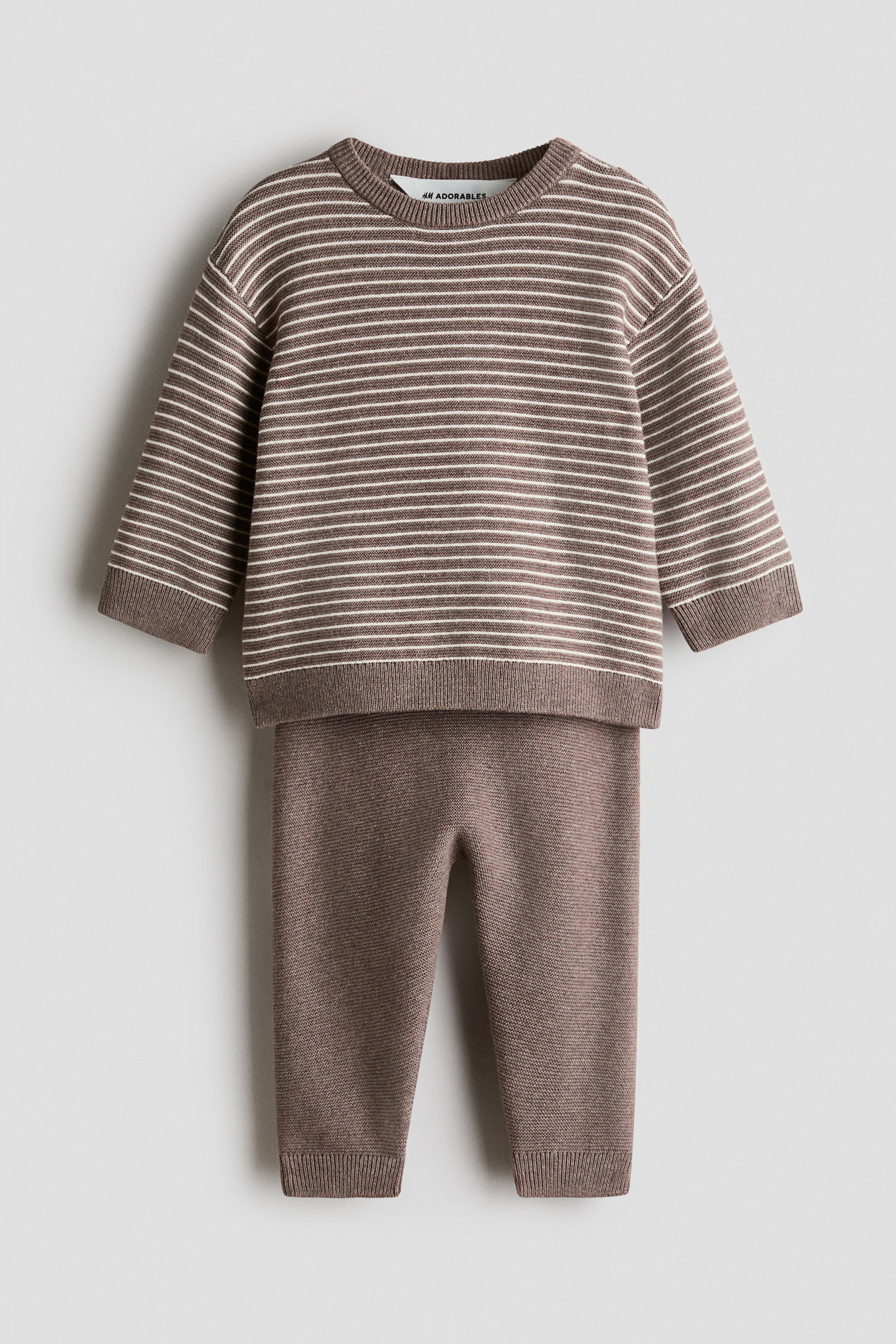 Детские топы H&M 2-Piece Fine-Knit Cotton Set