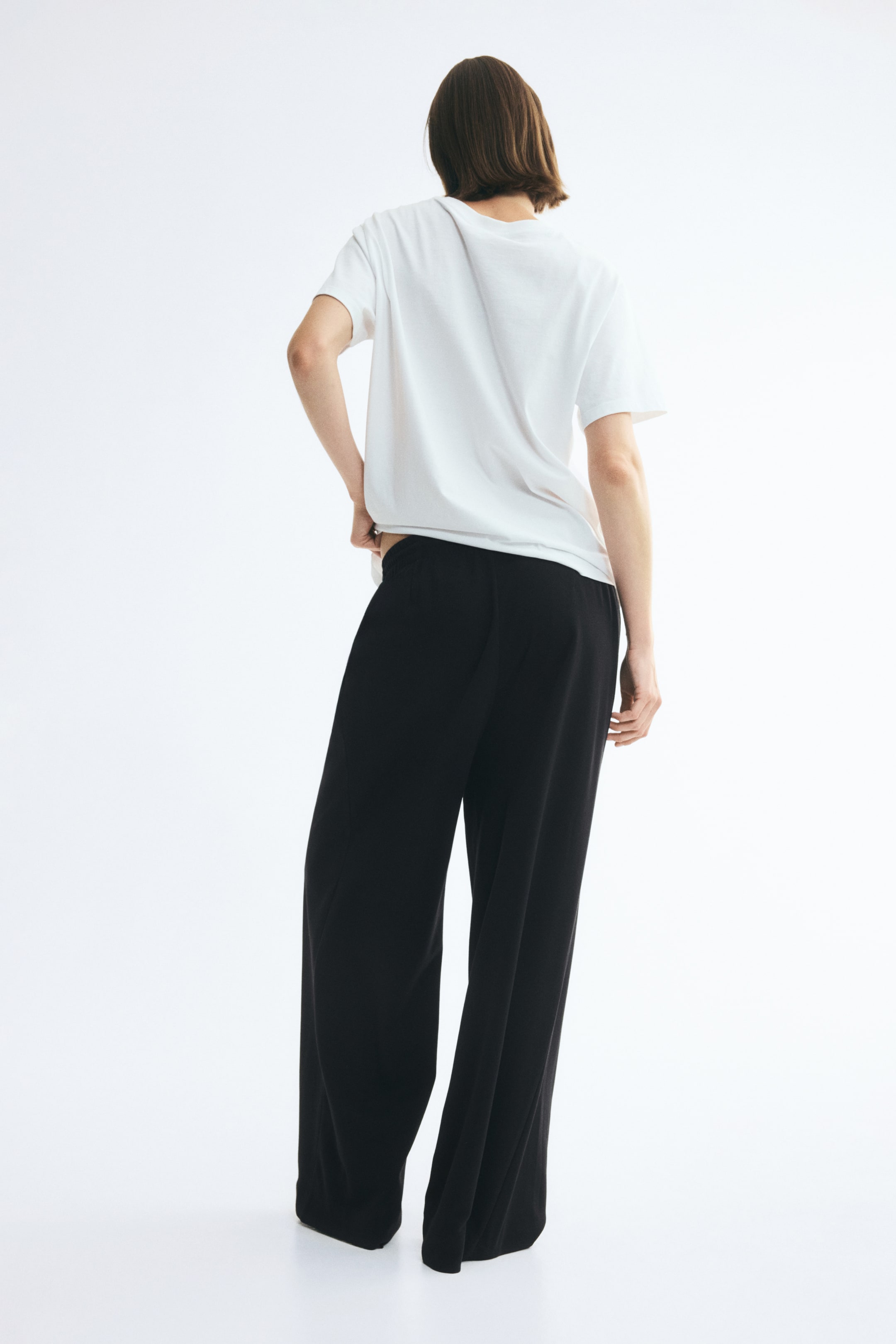 Pleat-Detail Drawstring Pants