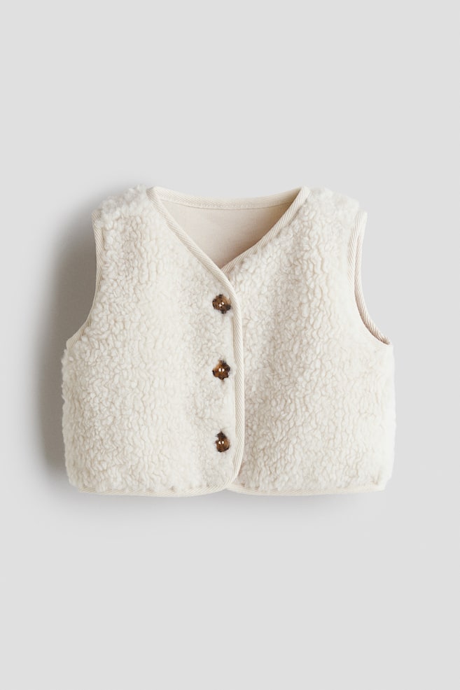 Teddy gilet - Cream - 1
