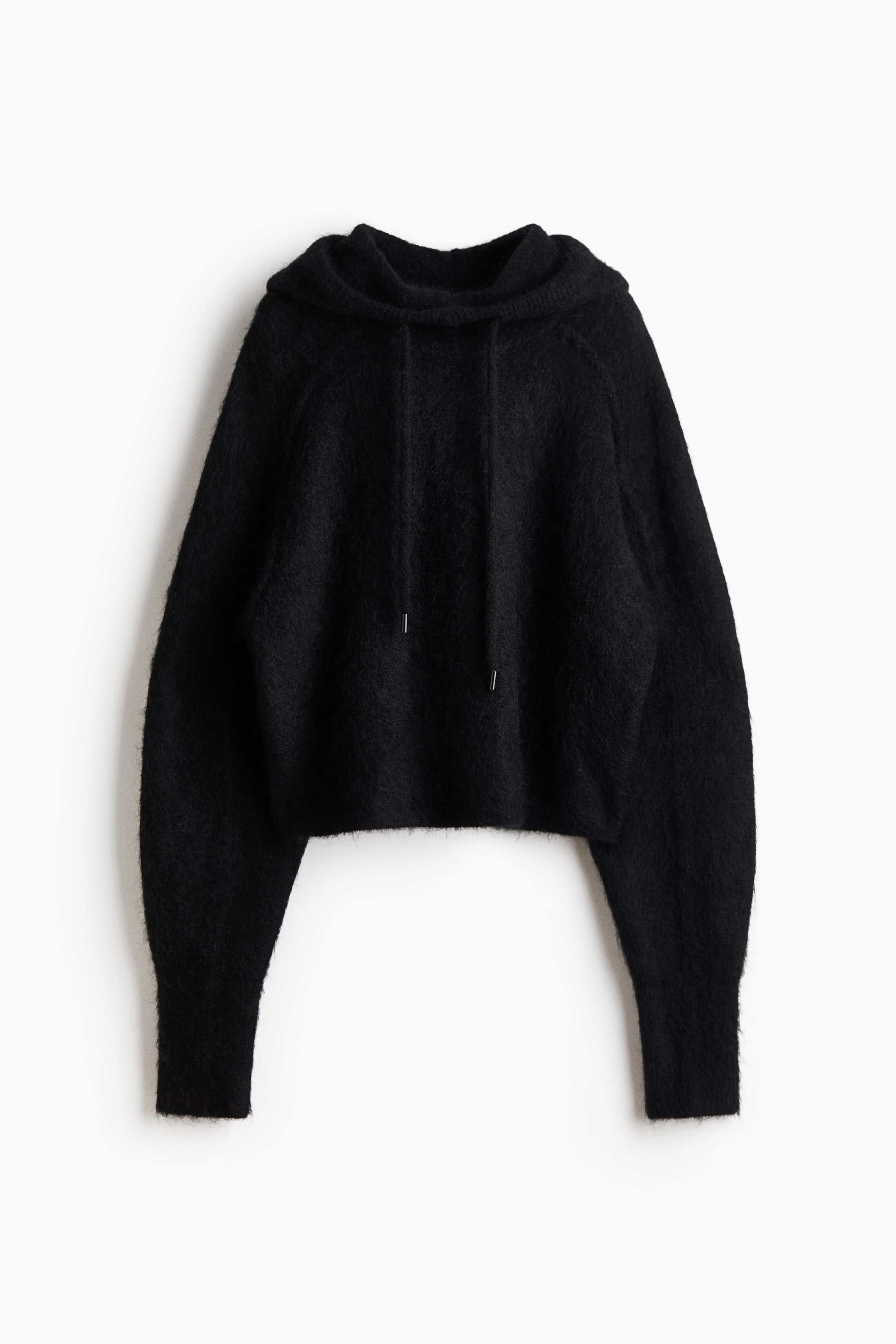 View larger image: Mohair-blend hoodie - Black - Ladies | H&M 6