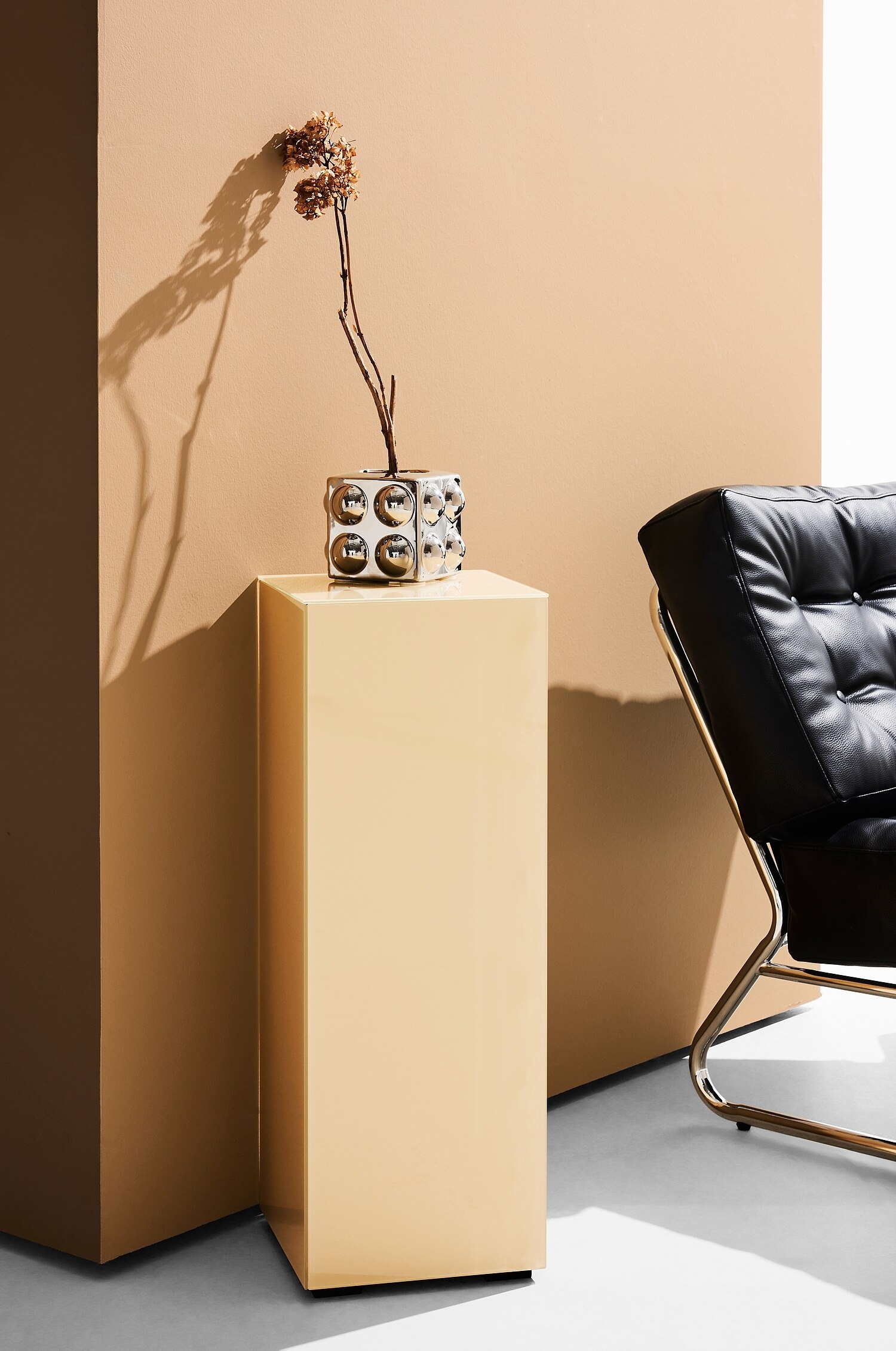 Pylväs Pop Värillistä Lasia - Beige/Musta