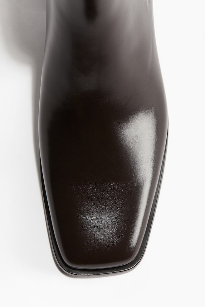 Bottines Chelsea-Marron foncé - 4