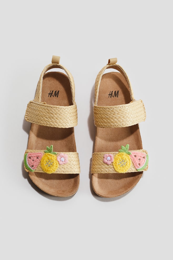 Sandals - Beige/Fruits/Light beige/Cream - 1