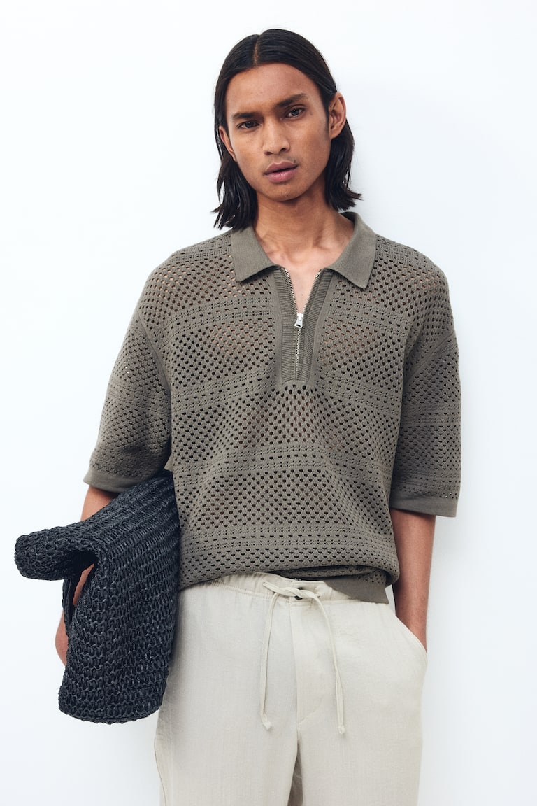 Polo majica rupičastog boda Relaxed Fit