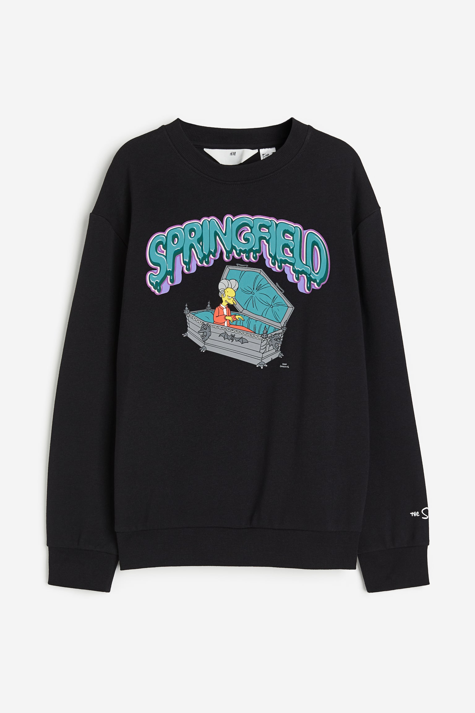 Print Sweater - Black/The Simpsons/Black/PlayStation/Black/SpongeBob SquarePants/Light grey marle/SmileyWorld®/Light beige/SmileyWorld® - 1