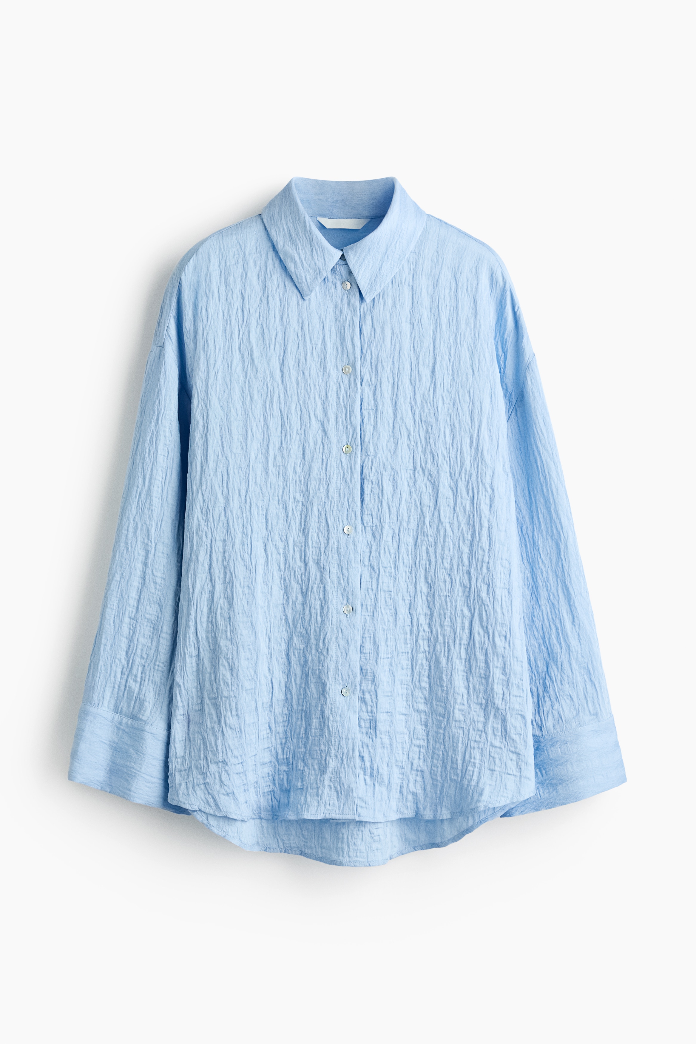 Lyocell-blend shirt - Light blue/Dusty pink/Striped/Cream/Striped