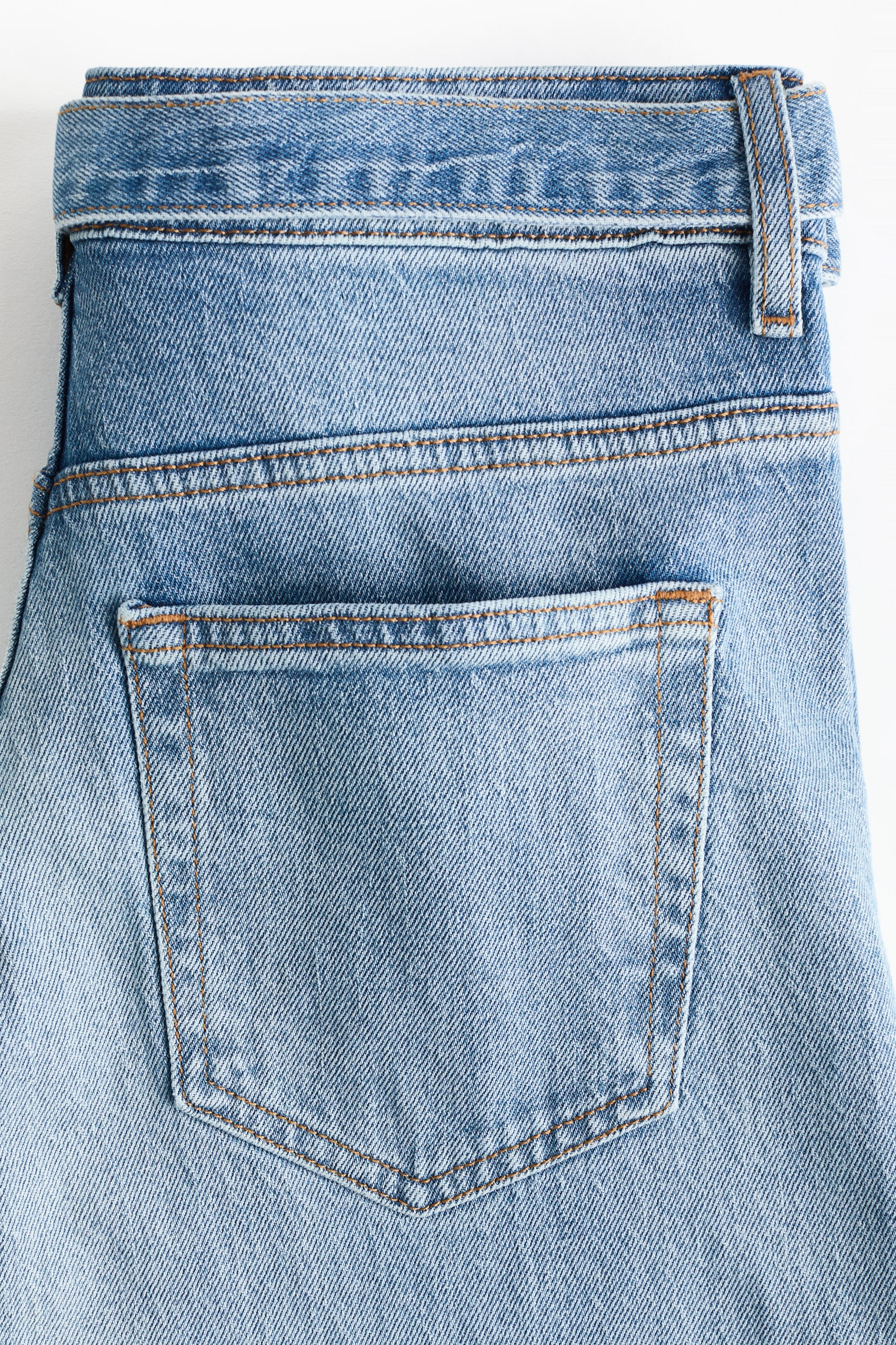 Wide Ultra High Jeans - Svetla teksas plava/Crna - 3