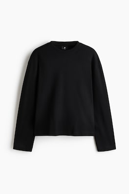Långärmad T-shirt i interlock Relaxed Fit
