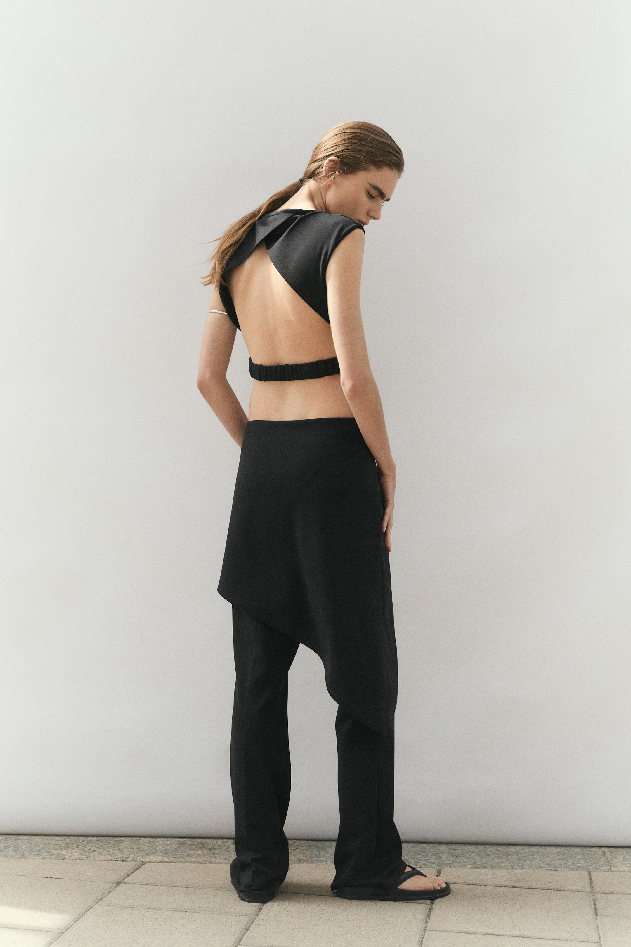 Dress Pants with Layered Skirt