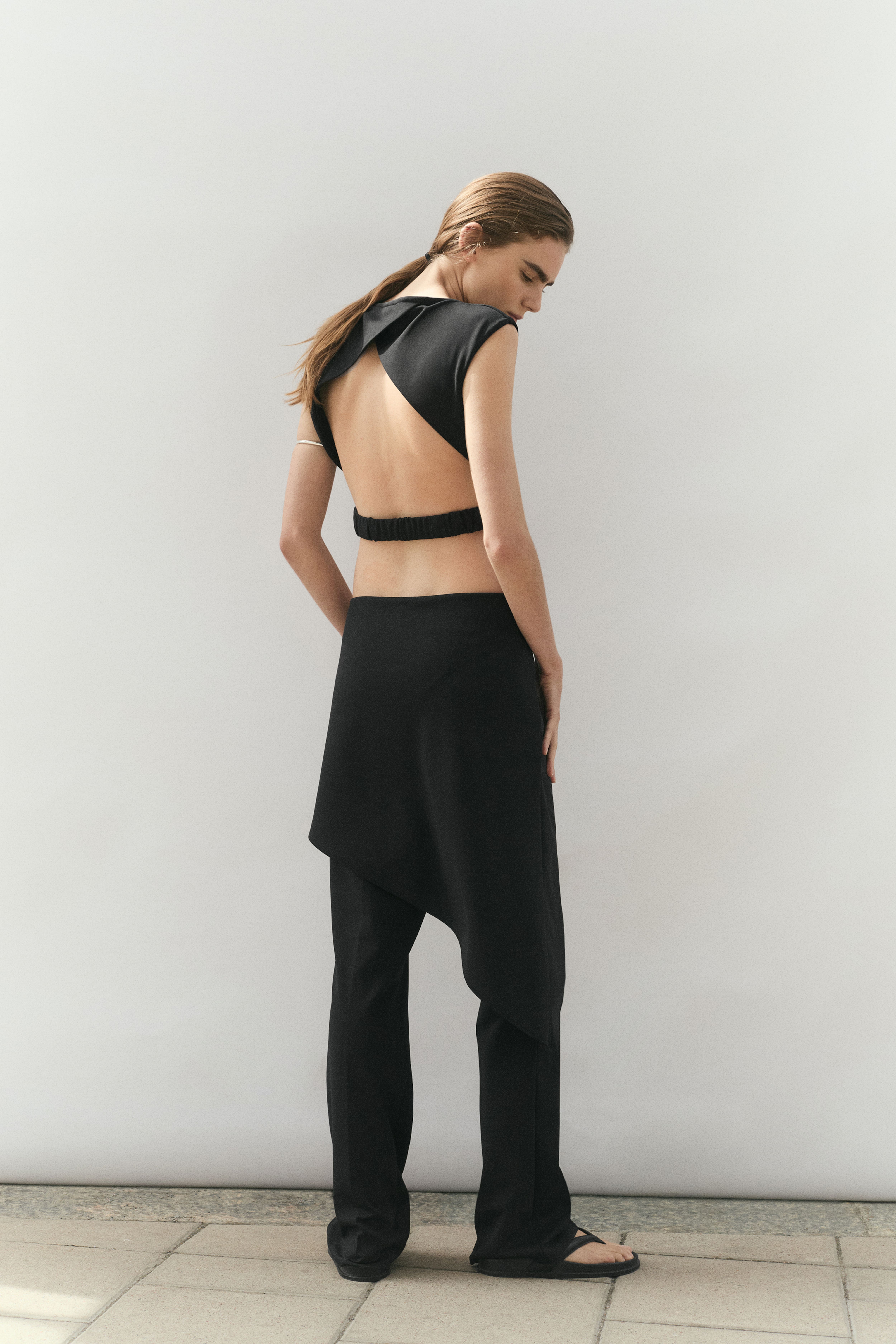 Dress Pants with Layered Skirt
