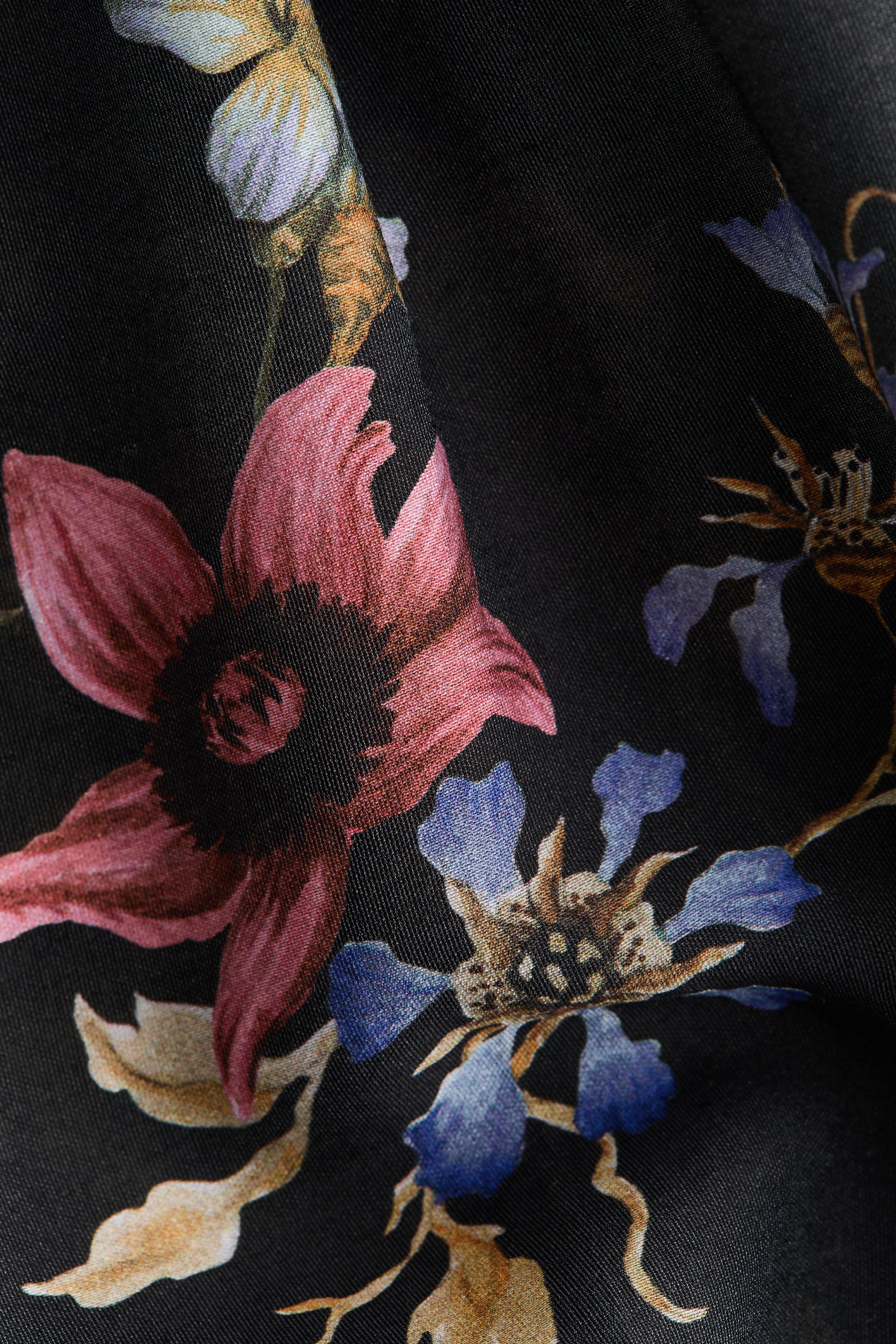 Pantalon large en viscose mélangée