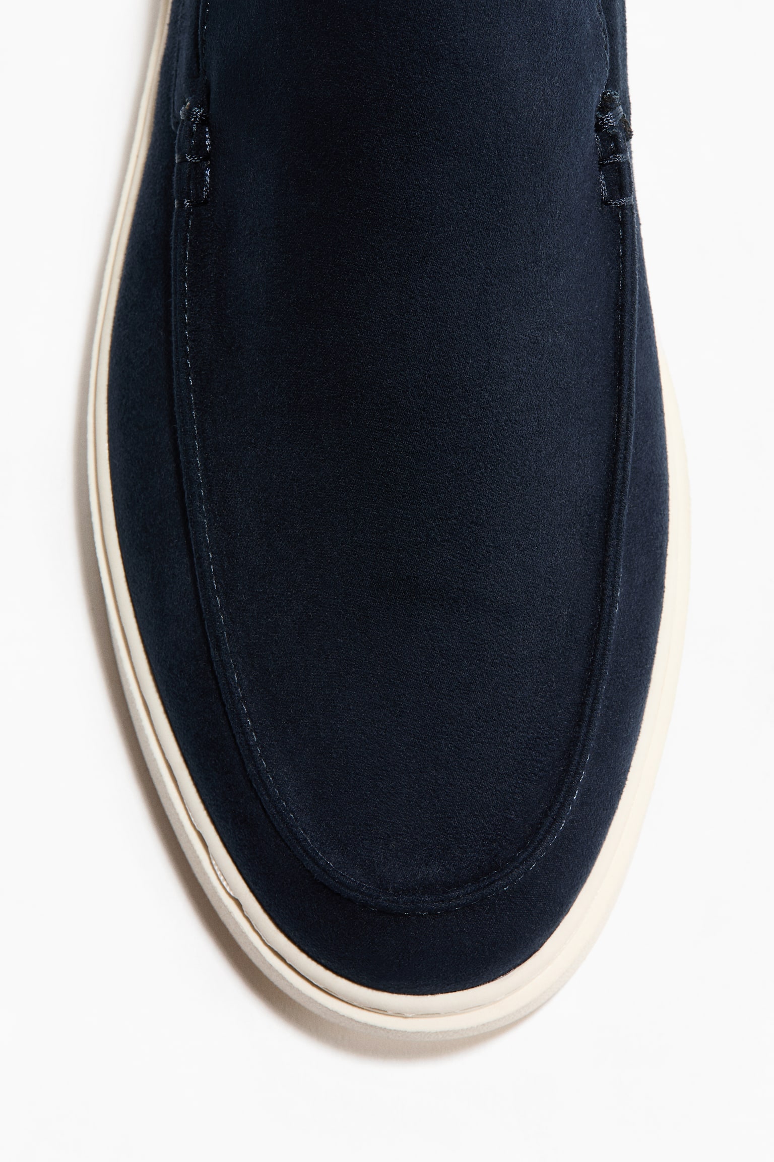 Moccasin-seam loafers - Navy blue/Beige/Dark khaki green - 2