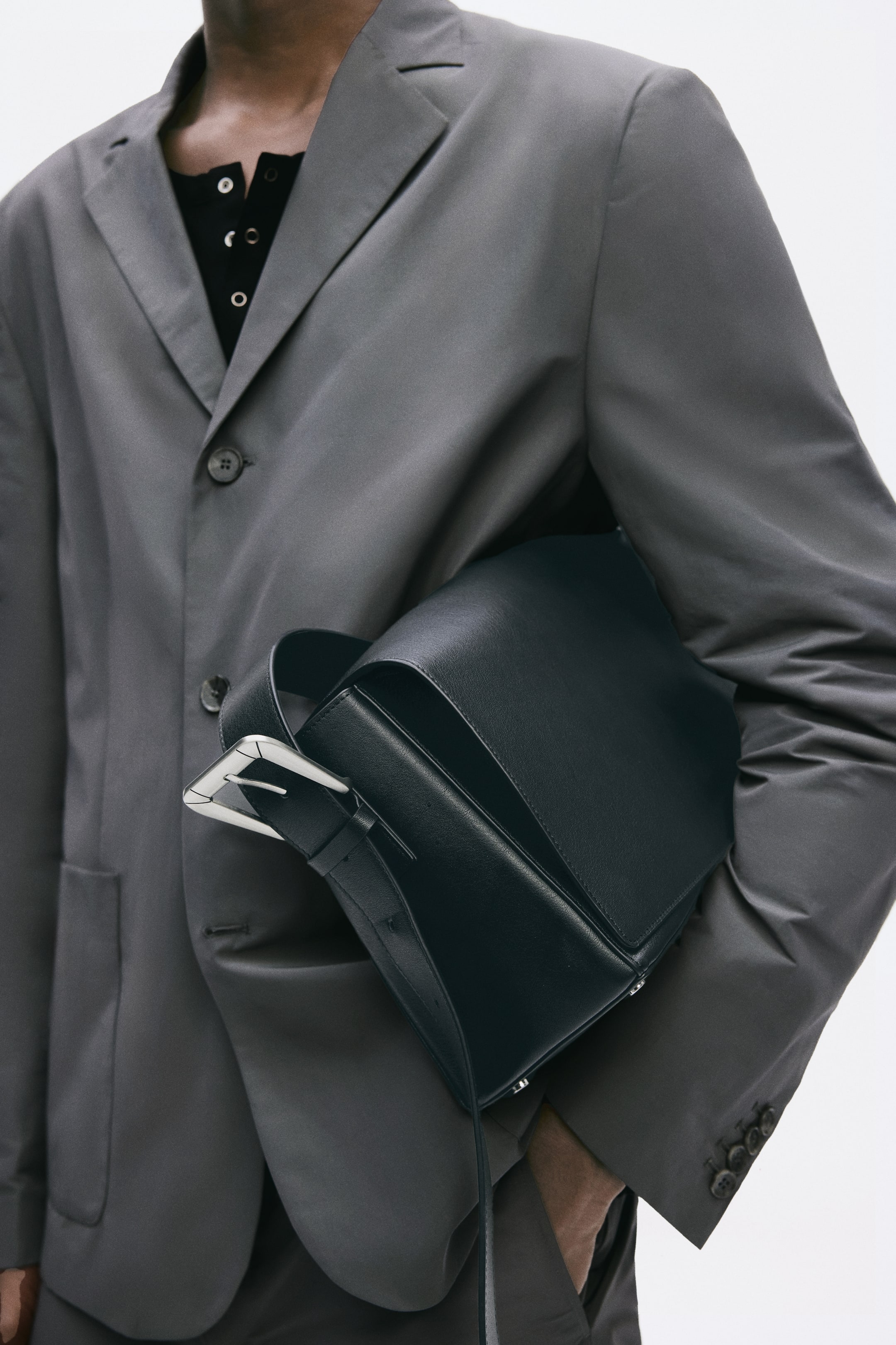 Мужские сумки H&M Leather Crossbody — фото 3