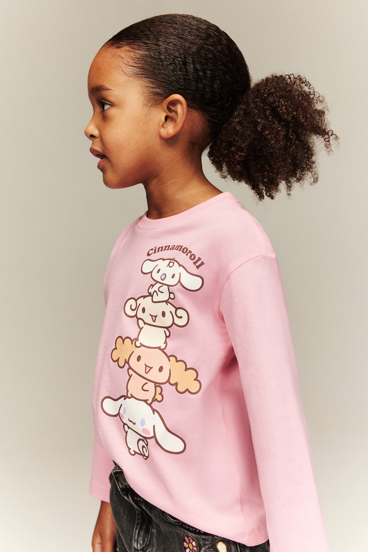 Camiseta de punto con motivo estampado Rosa/Cinnamoroll NIÑOS