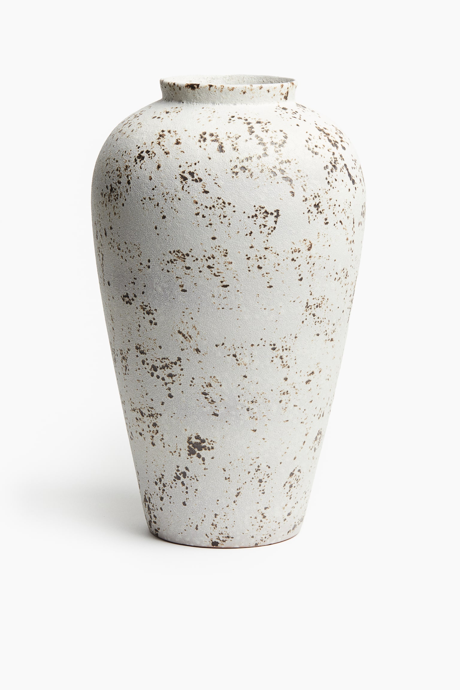 Large terracotta vase - Light beige/Speckled/Cream