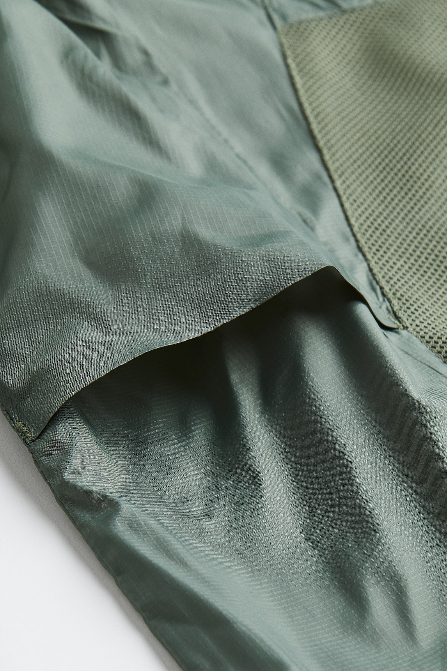 Lightweight running popover jacket - Sage green/Grey - 6