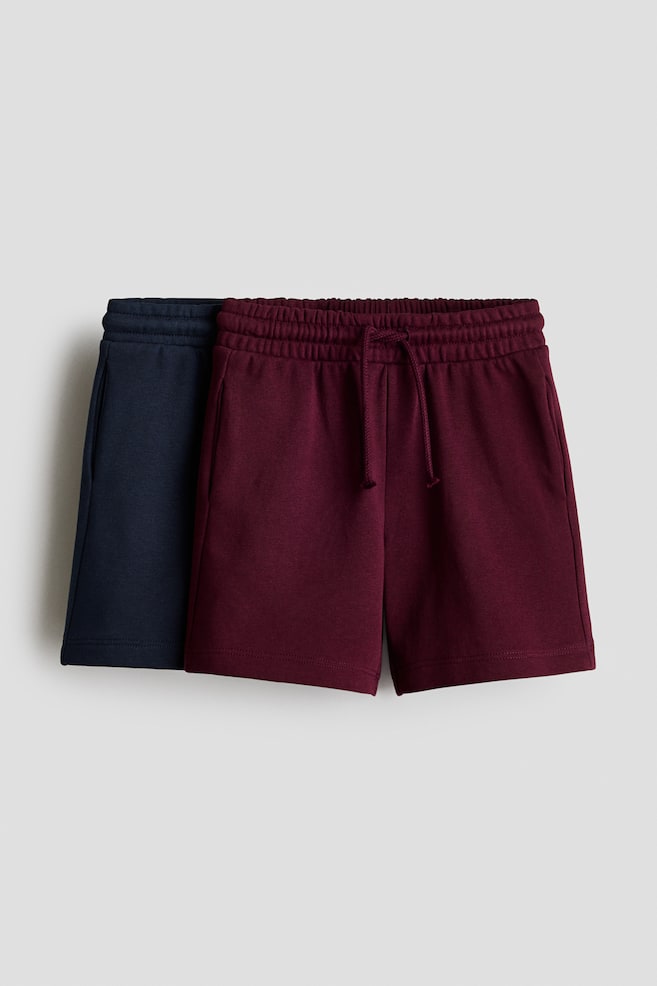 2-Pack Sweatshorts - Navy blue/dark red/Dusty blue/dark dusty blue/Dark taupe/dusty green - 1