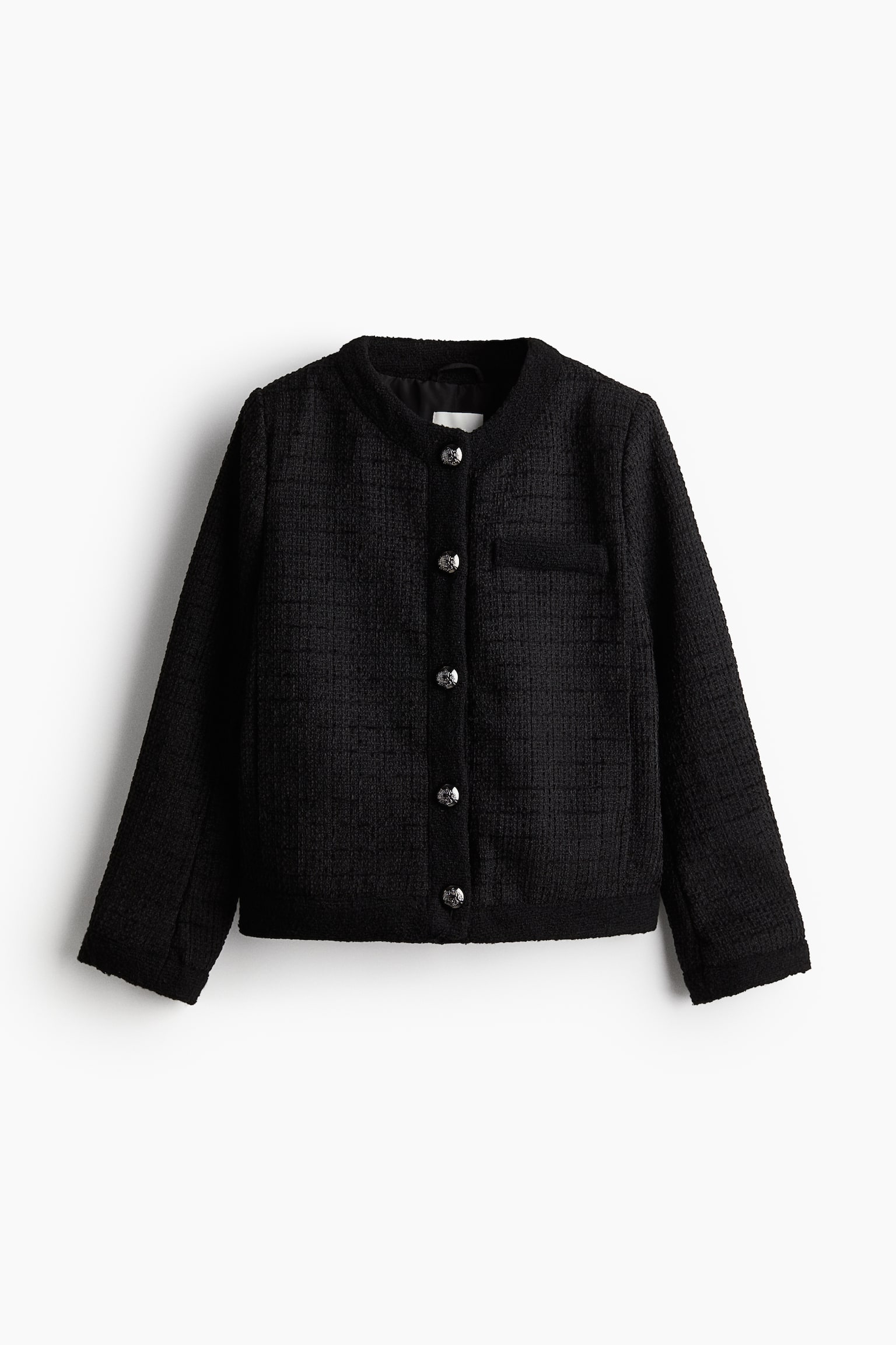 Textured-weave jacket - Black/Black marl - 2