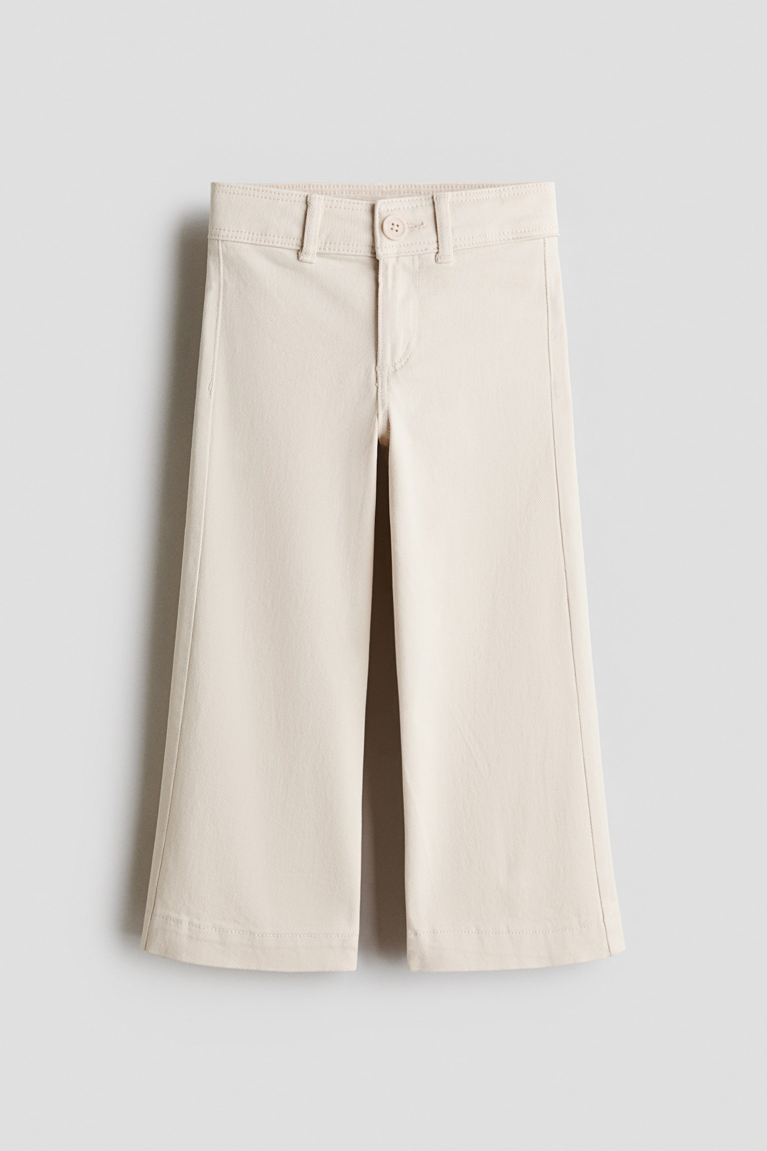 Pantalon évasé - Beige clair/Rouge