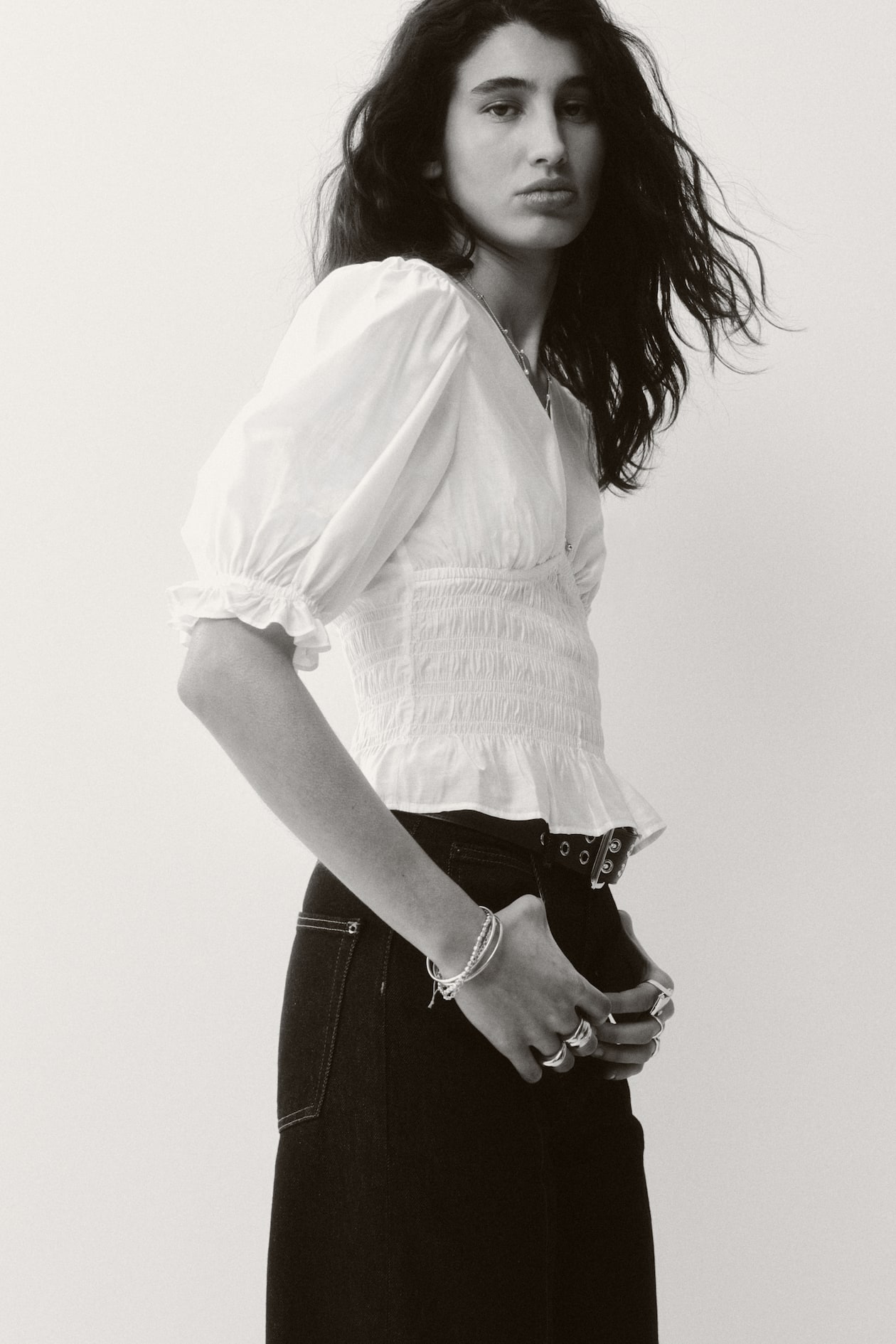 Smocked-Waist Blouse - image 3