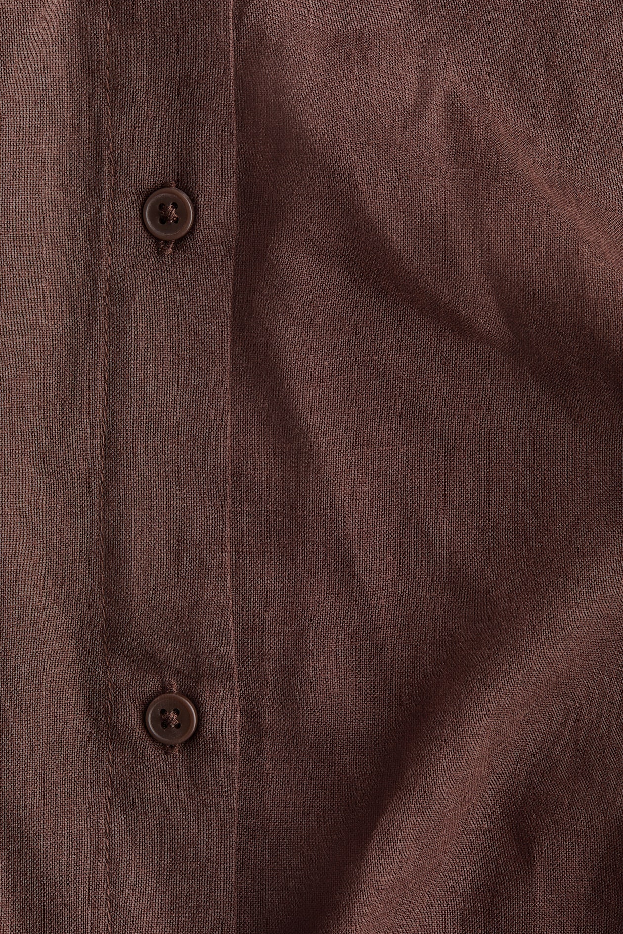 Linen-Blend Shirt Dress - image 2