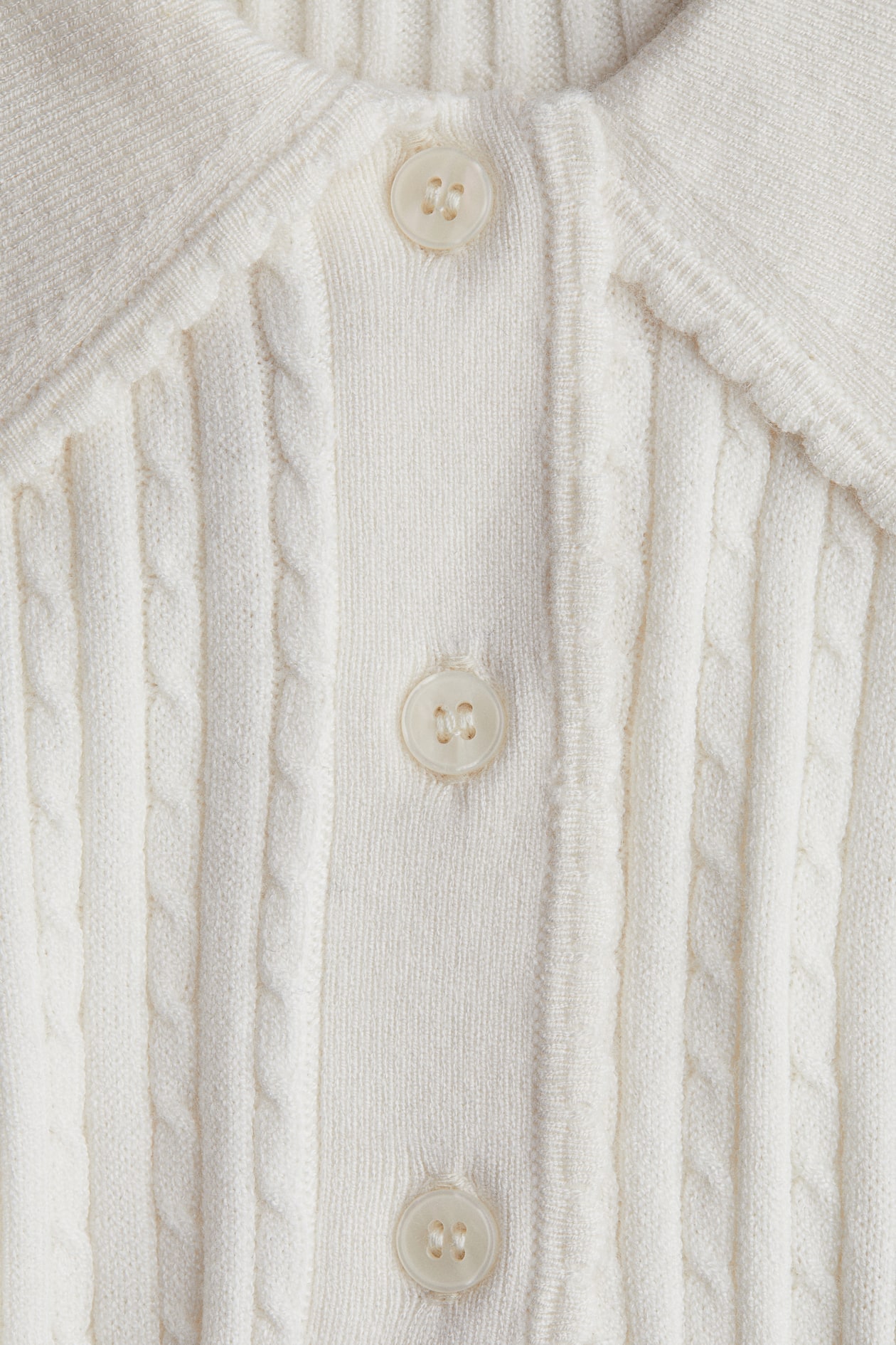 Cable-Knit Polo Shirt - image 2