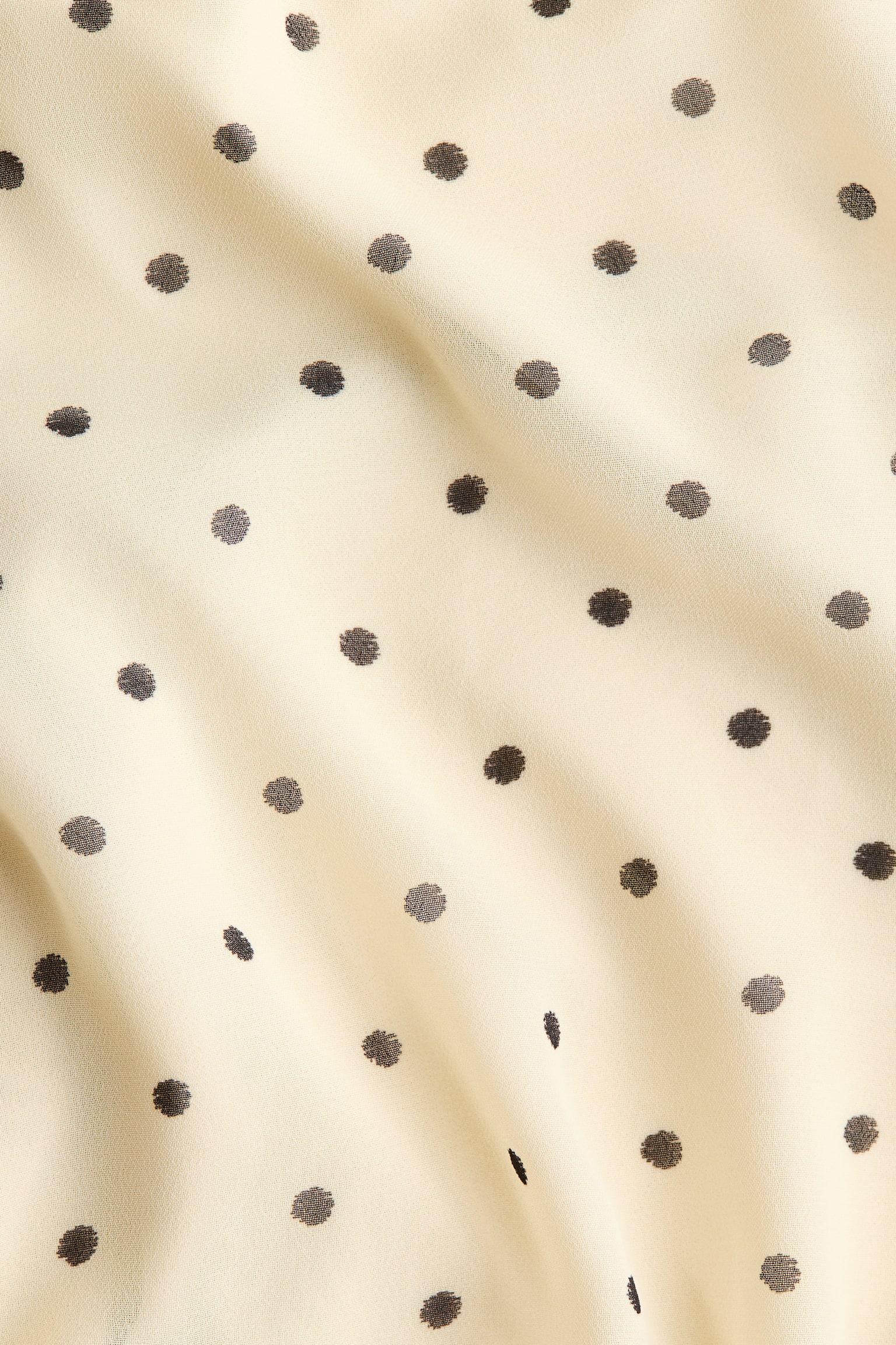 שמלת קולר משיפון - צהוב בהיר/נקודות/שחור/אפור כהה/פרחוני - 3