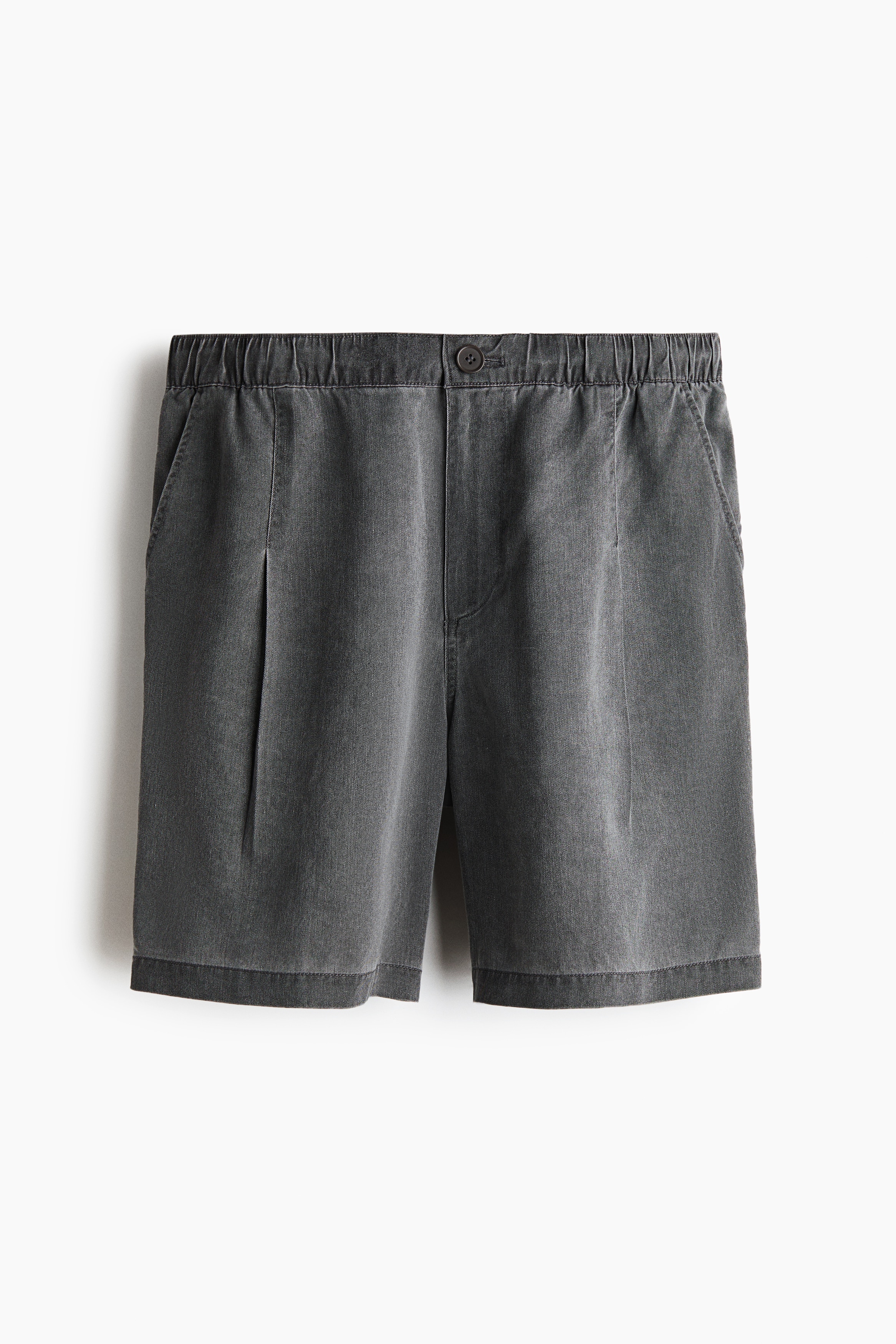 Loose Fit Shorts - Dark grey/Light blue
