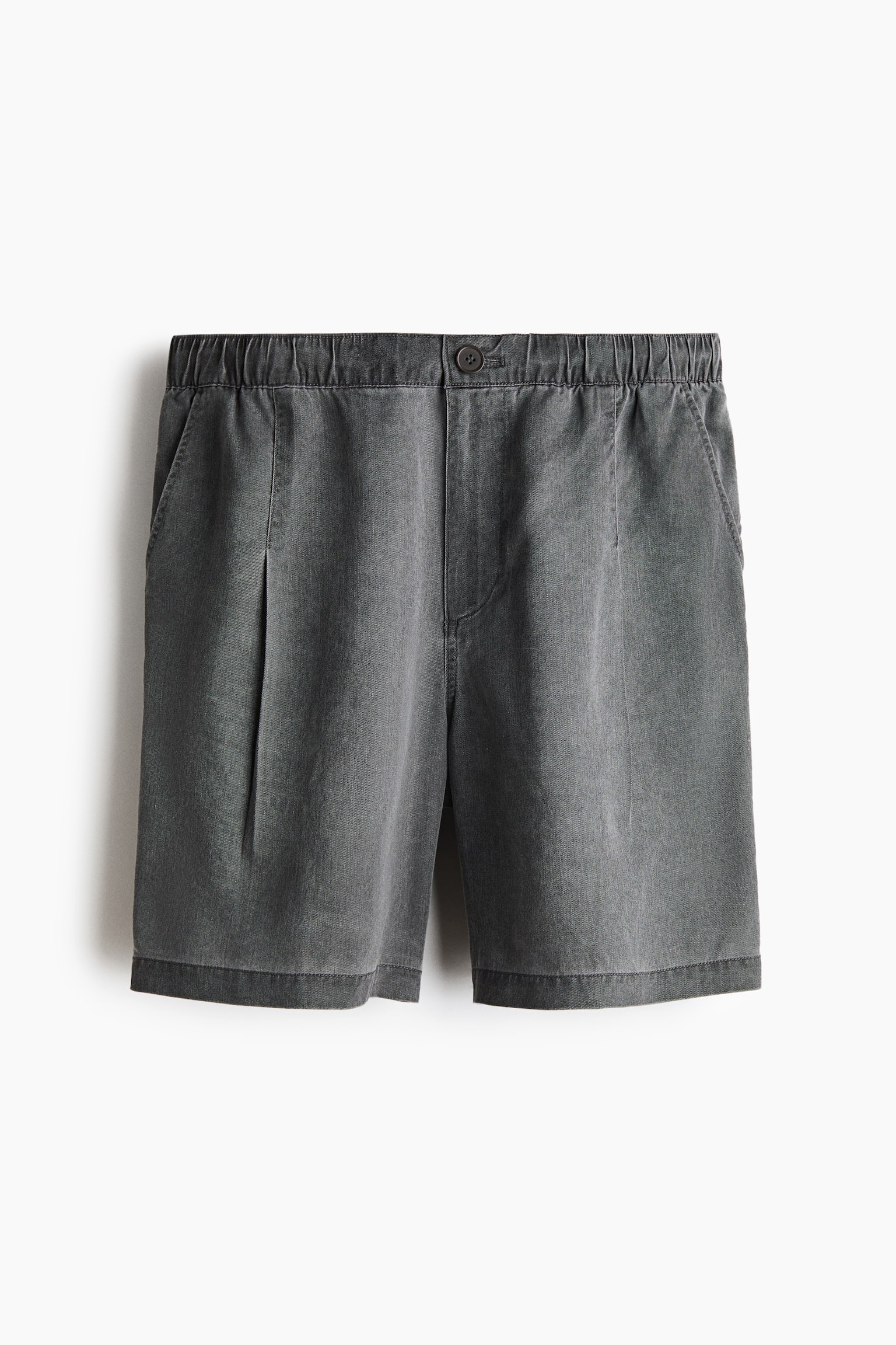 Loose Fit Shorts - Dark grey/Light blue - 1