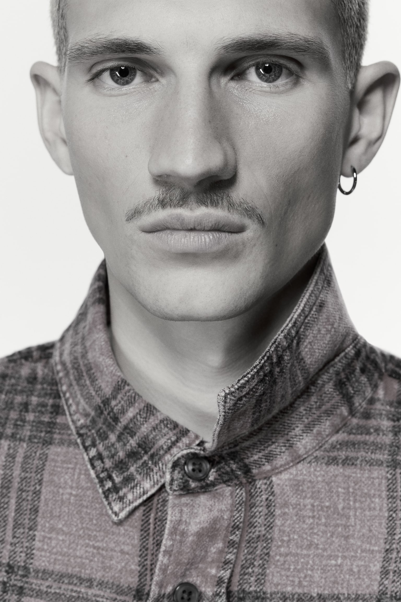 Relaxed Fit Cotton shirt - Red/Checked/Blue/Checked - 5