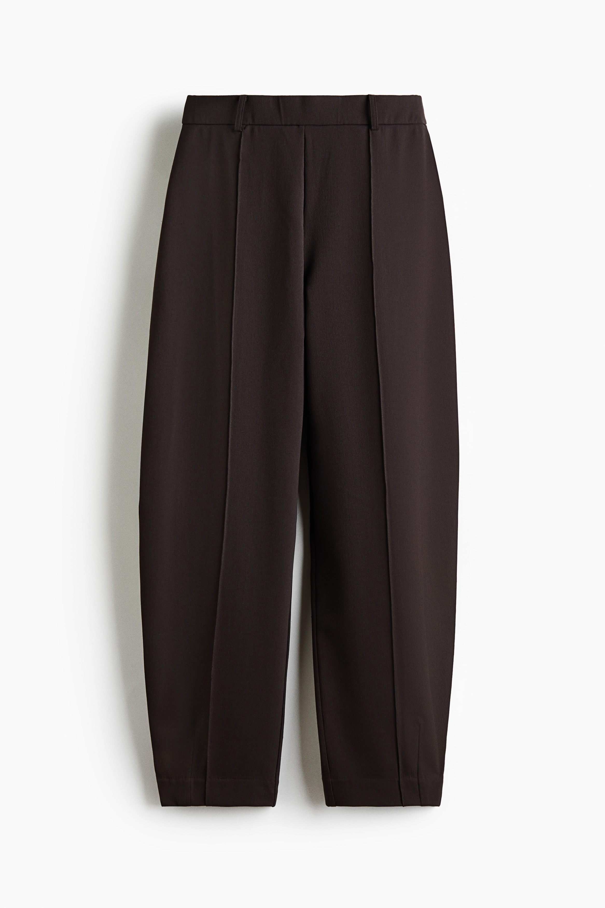 Jersey Barrel-Leg Pants - Dark brown/Black/Navy blue