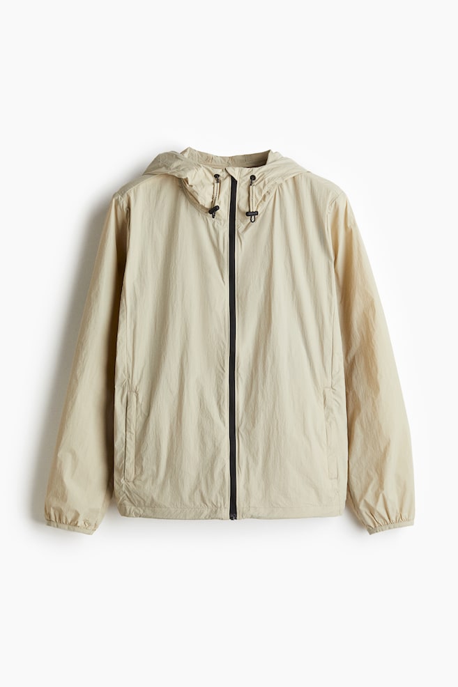 Chaqueta de running repelente al agua - Beige claro - 1