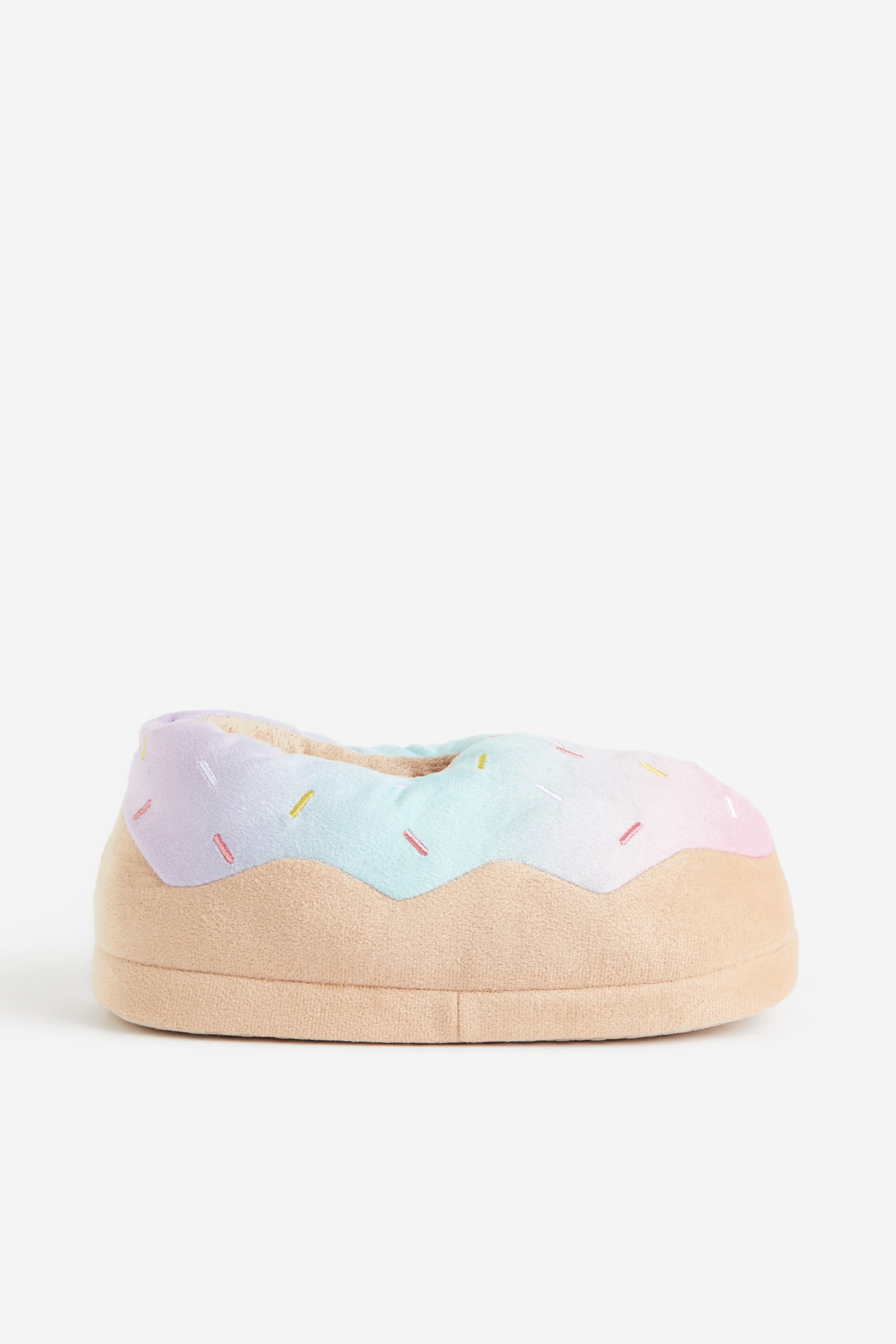 Soft velour slippers - Light beige/Doughnut/Light grey/Koala - 1