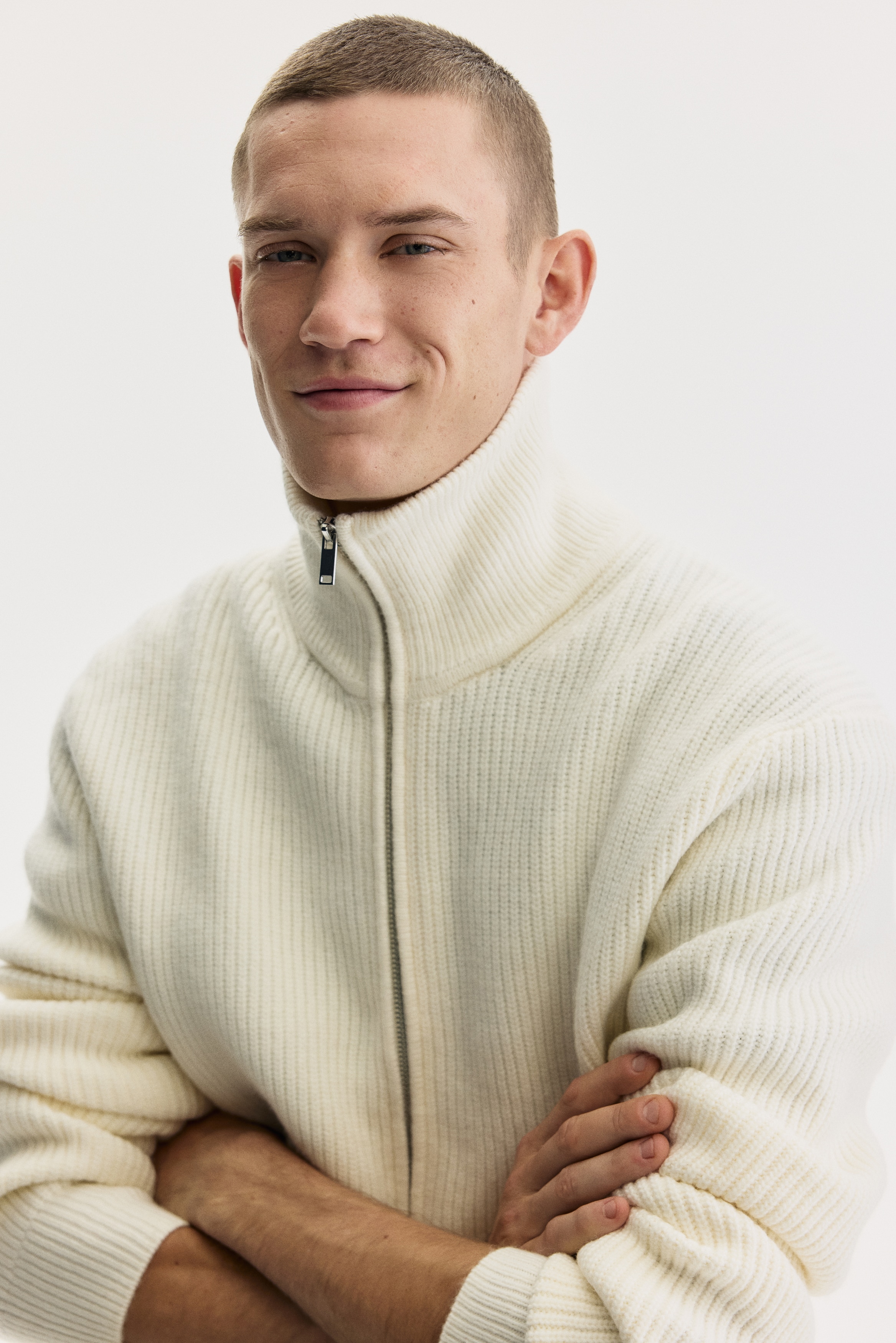 Regular Fit Zip cardigan