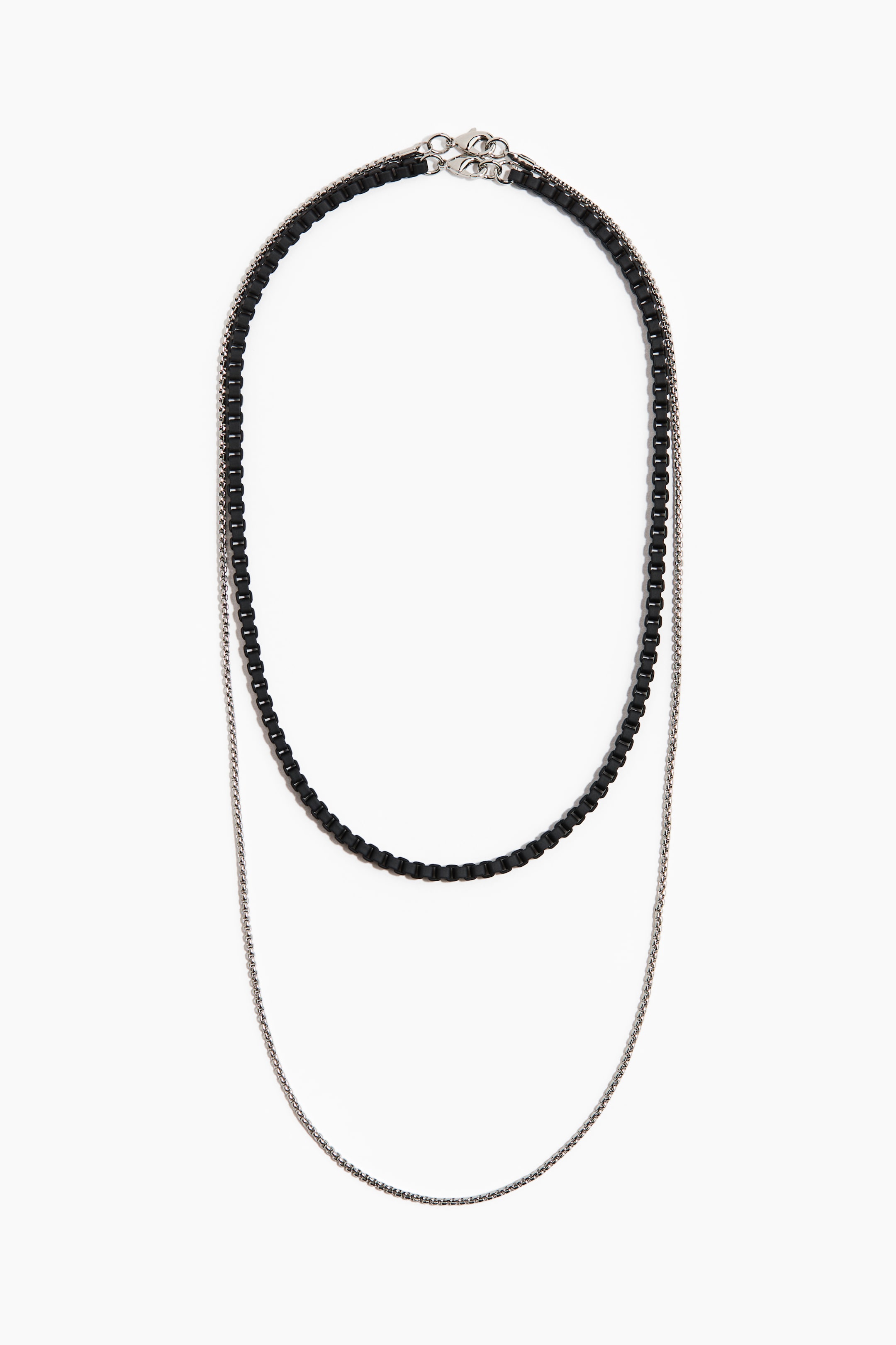 Ampliar la imagen: 2-pack de collares - Negro - Men | H&M MX 1