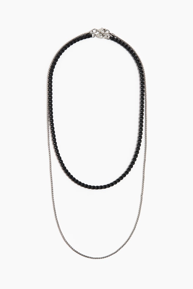 2-Pack Necklaces - Black - 1