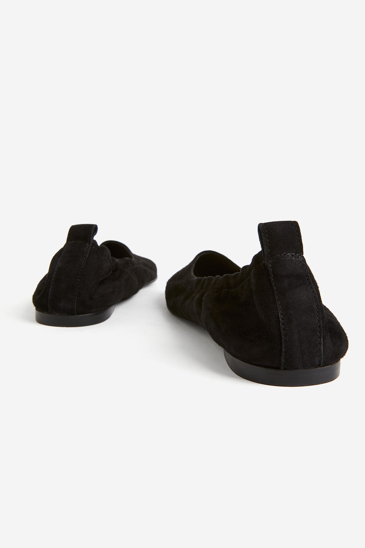 Suede Flats Black Ladies H M US Suede flats black ladies h m us
