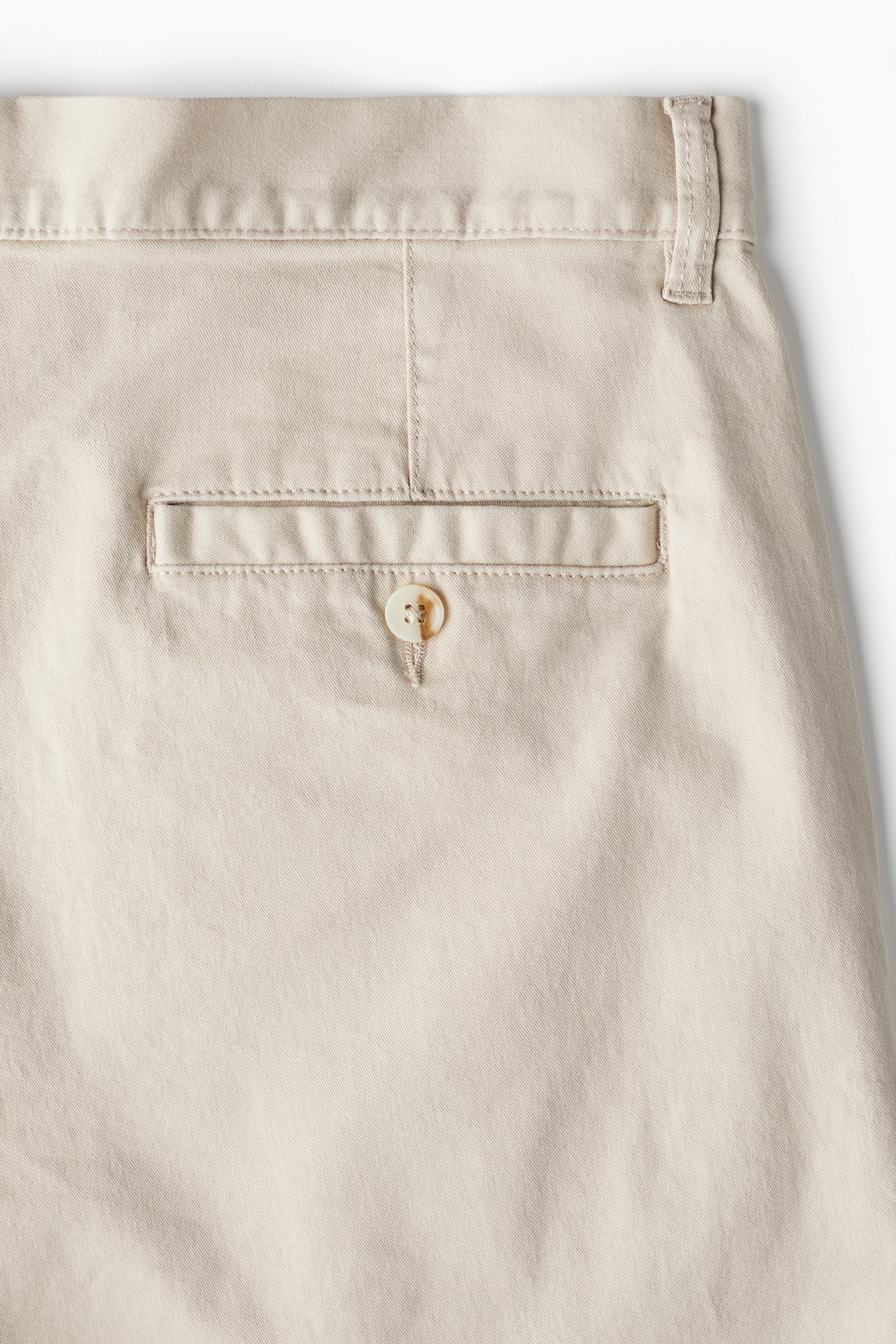 Loose Fit Chino shorts - Beige/Black - 4