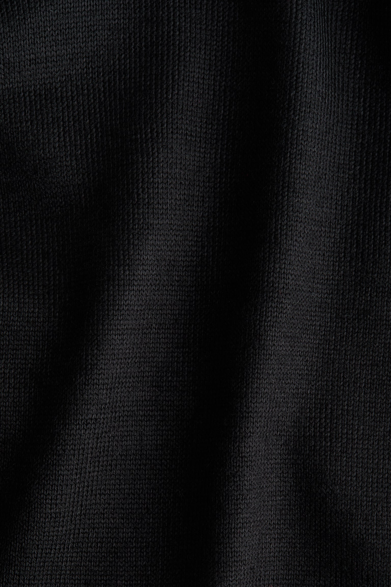 Scarf-detail turtleneck top - Black/Dark purple - 2