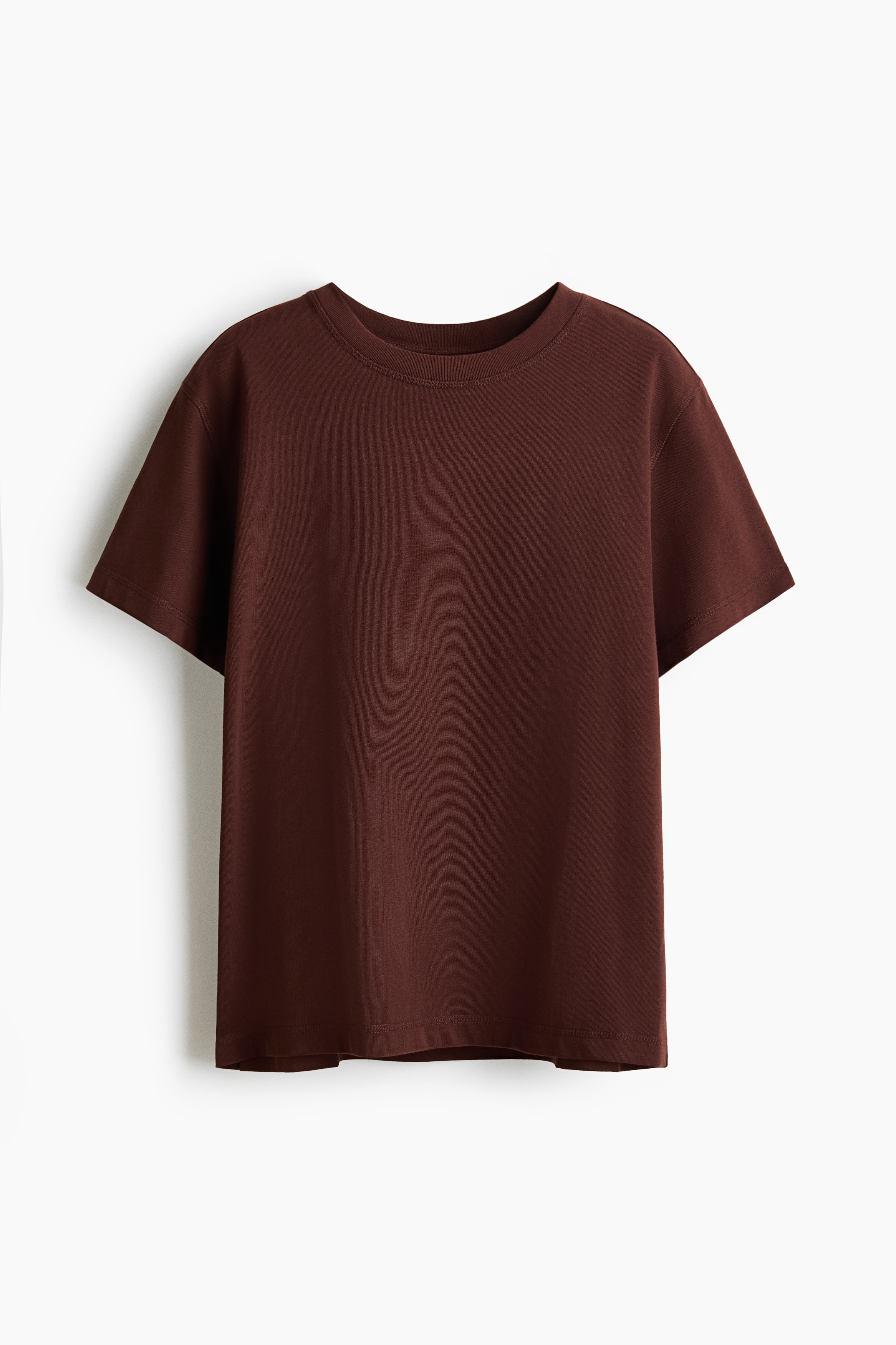 T-shirt oversize en coton - Marron/Blanc/Bleu marine/Noir/Rose ancien clair