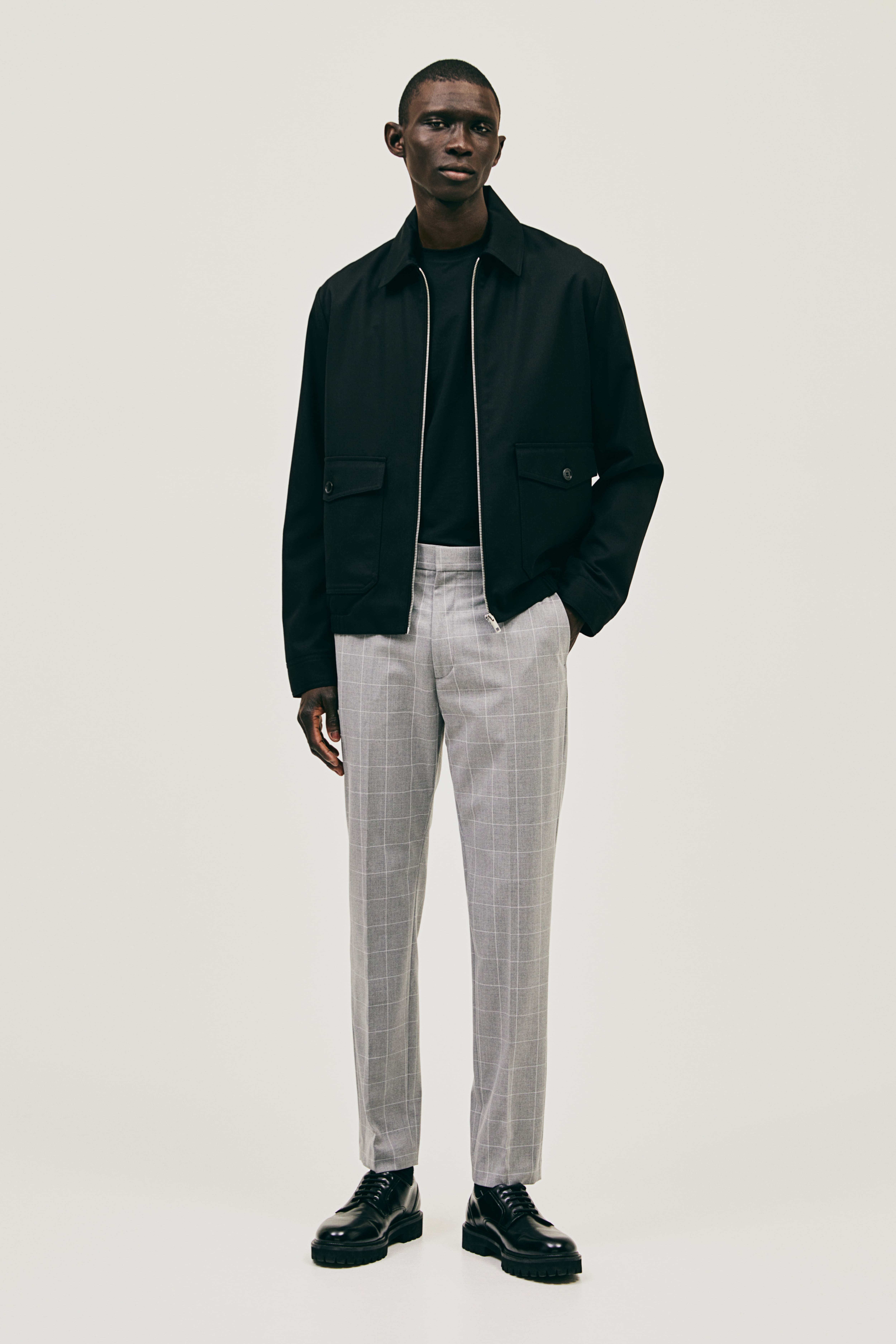 Buy Antony Morato Men Solid Black Trouser online