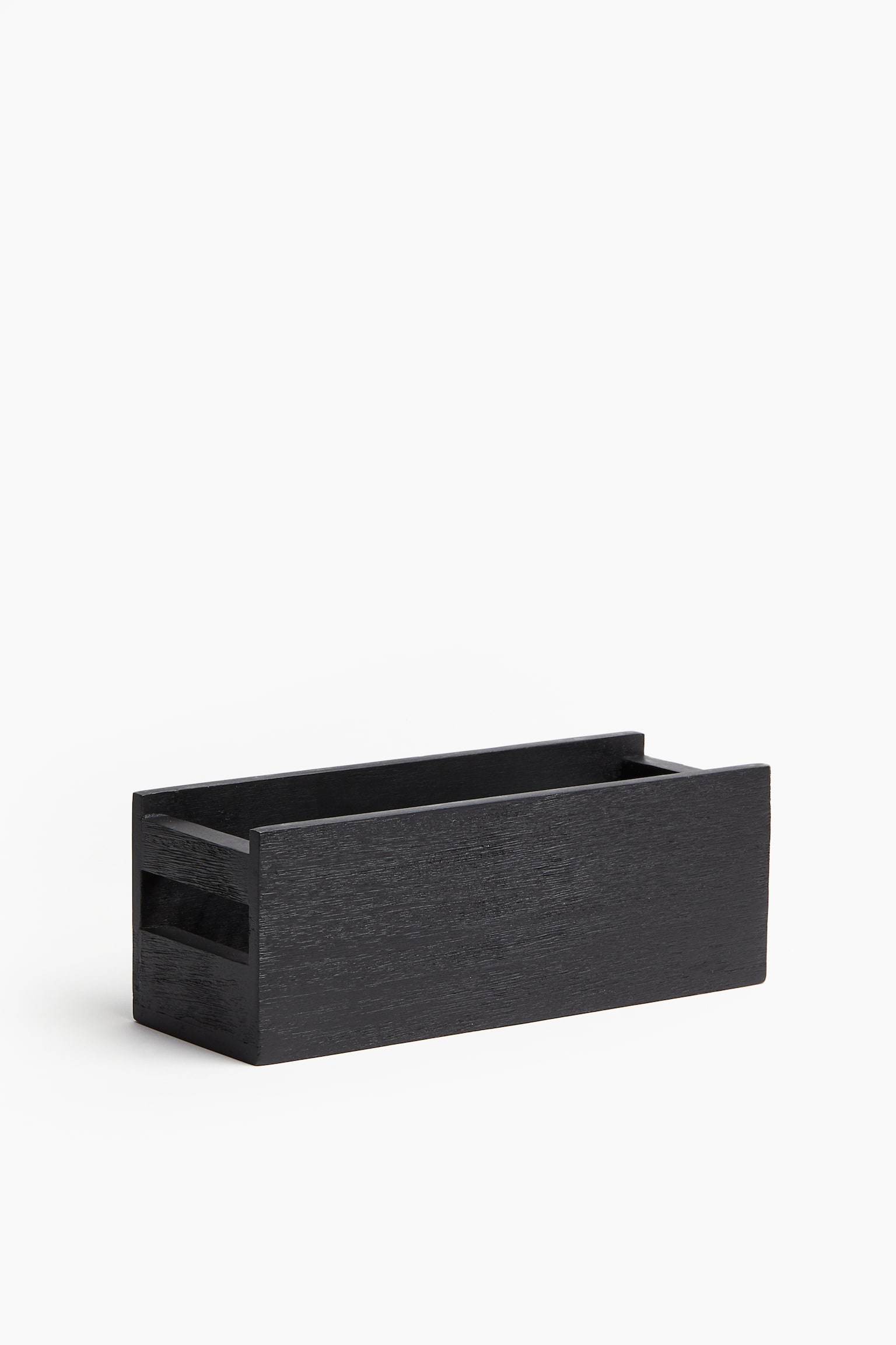 Wooden spice box - Black/Beige - 1