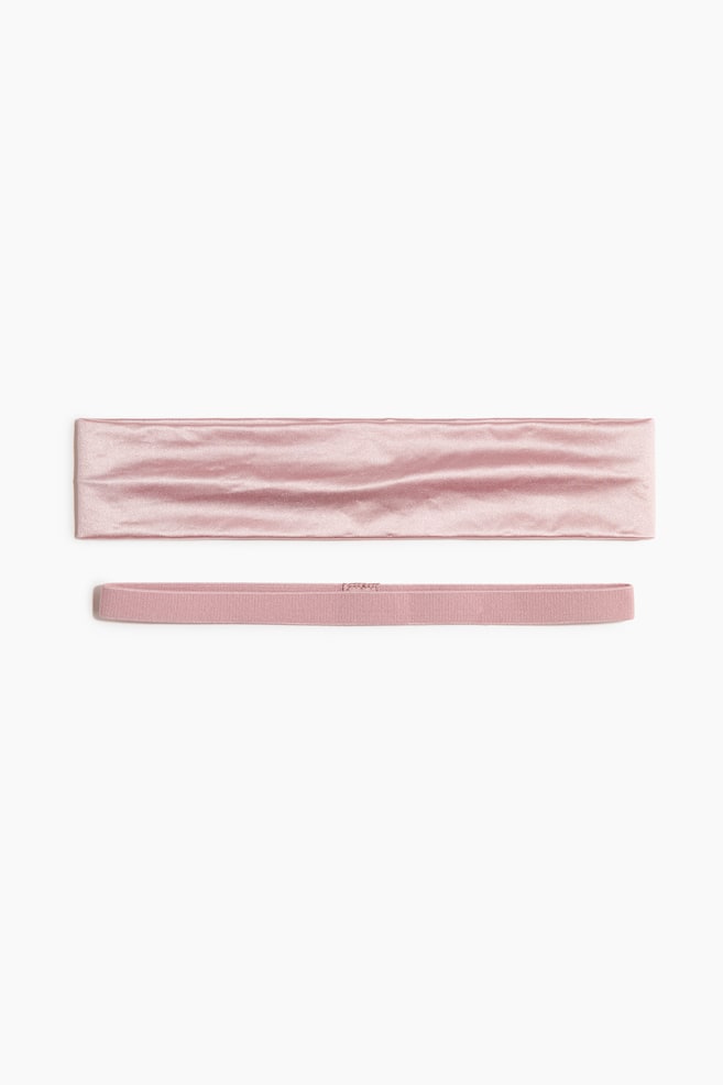 Lot de 2 bandeaux - Rose/Bleu clair - 1