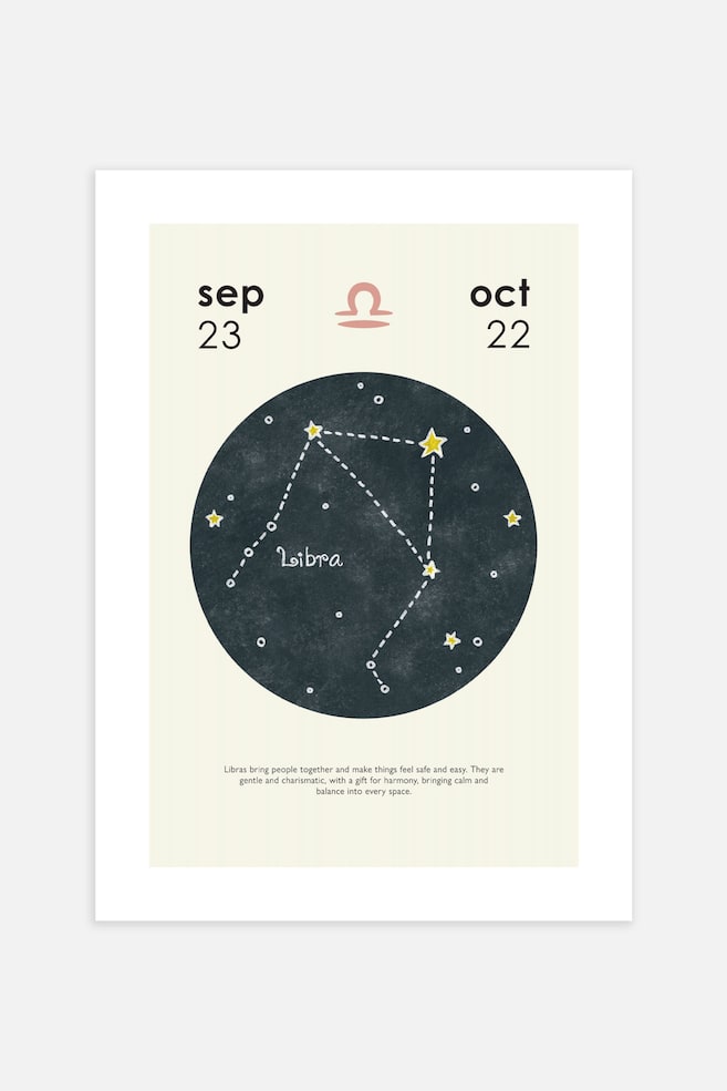 Zodiac Póster - Libra/Gemini/Virgo/Saggitarius/Leo/Aries/Scorpio/Capricorn/Cancer/Aquarius/Pisces - 1