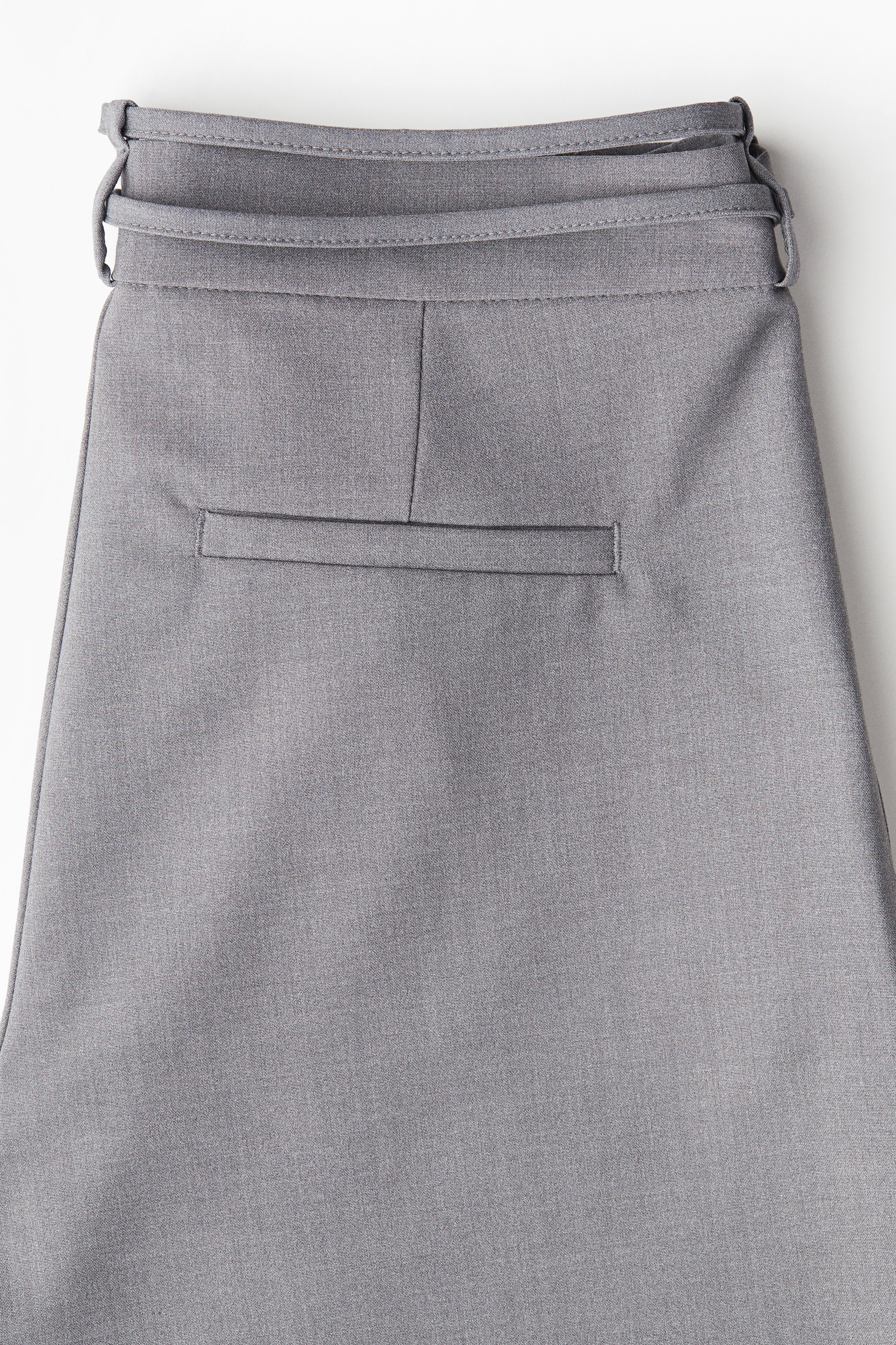 Belted tailored trousers