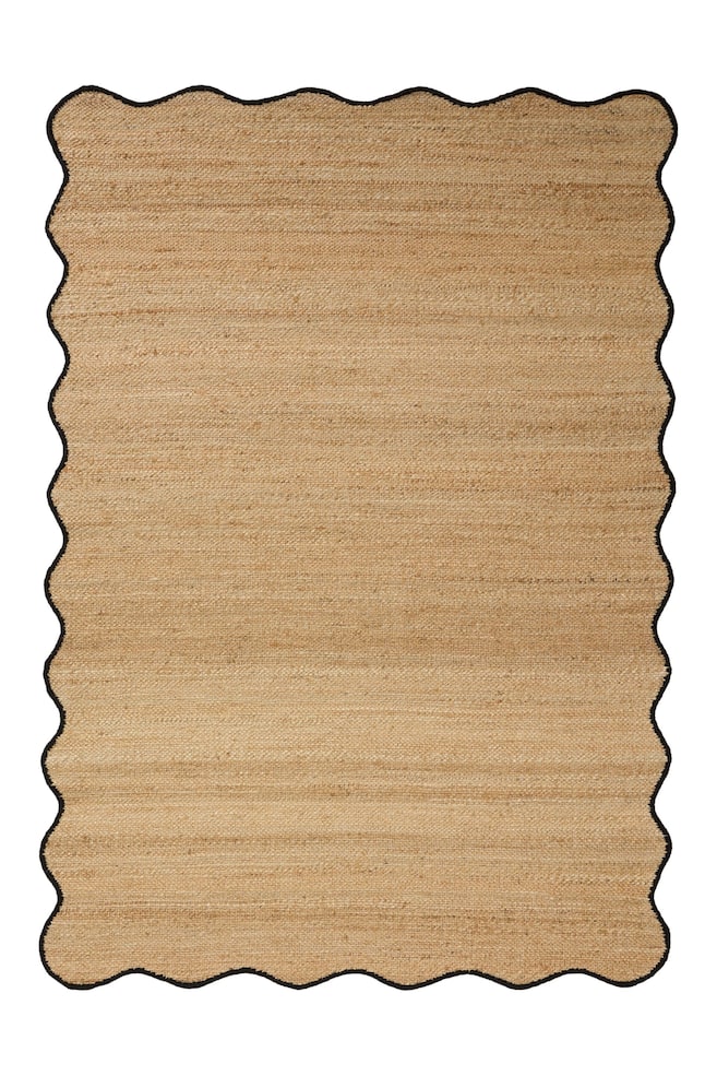 Tapis De Jute Mambo - Noir/Marron/Turquoise - 1
