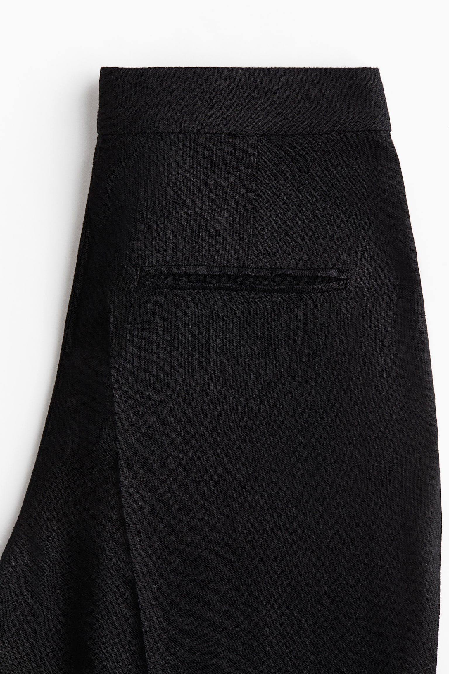 Женские брюки H&M Bootcut Linen-Blend, цвет: Чёрный — фото 2