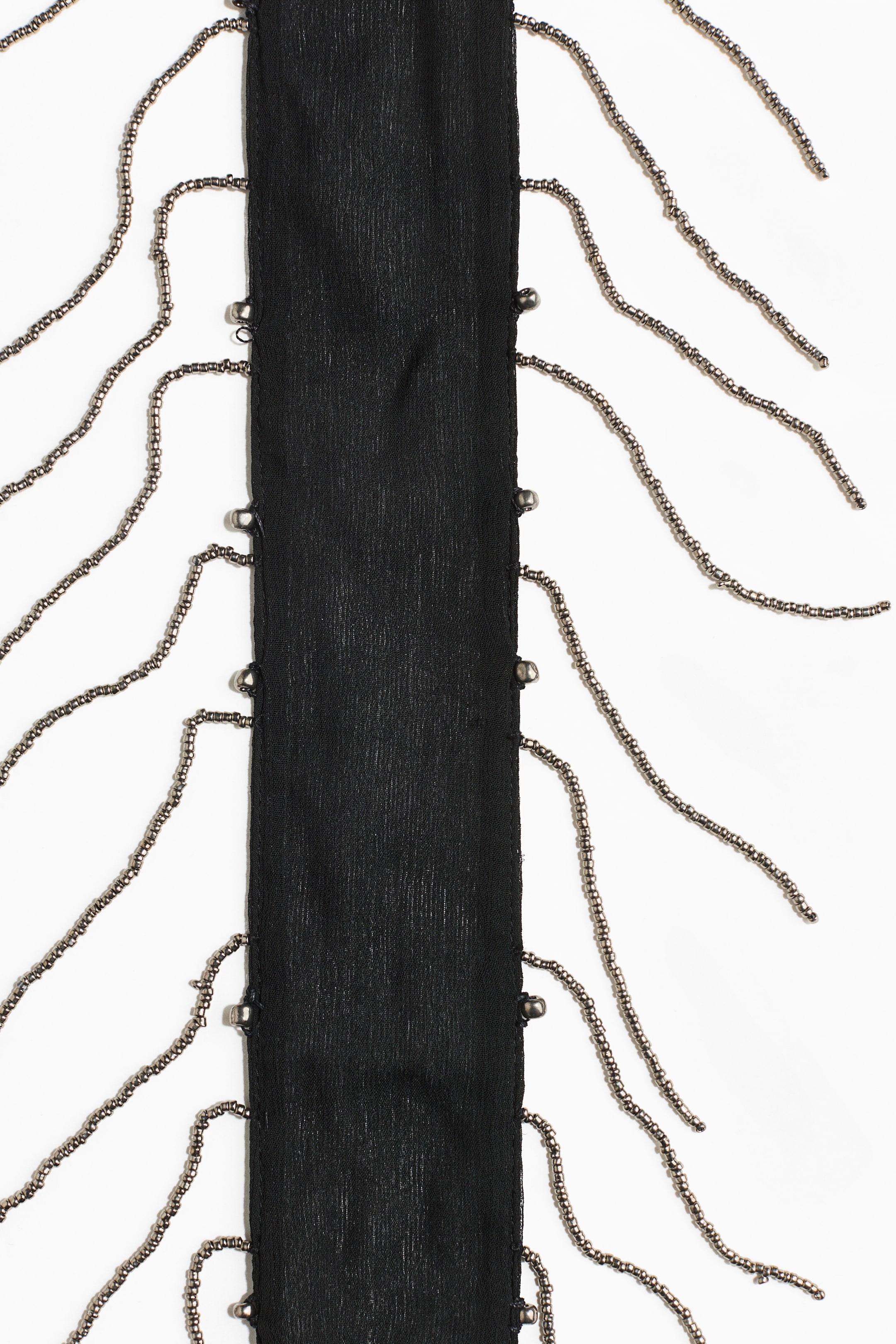 Fringed Chiffon Scarf