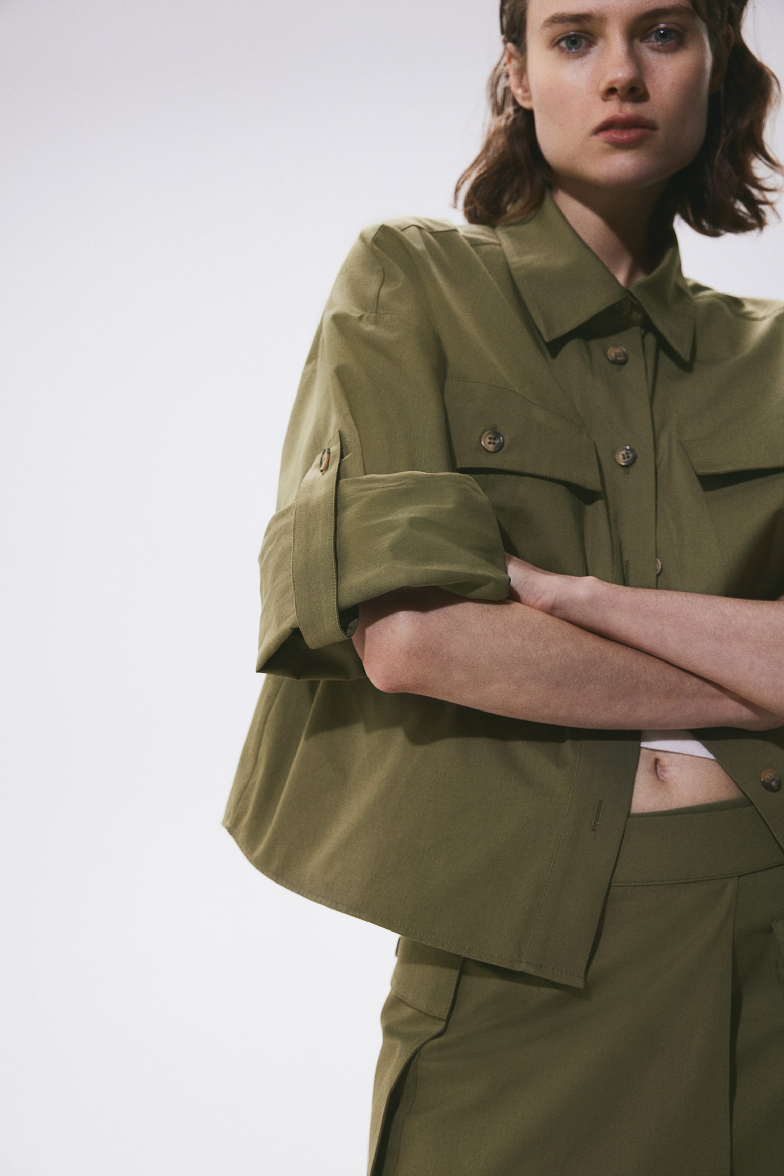 Utility shirt - Khaki green - 2